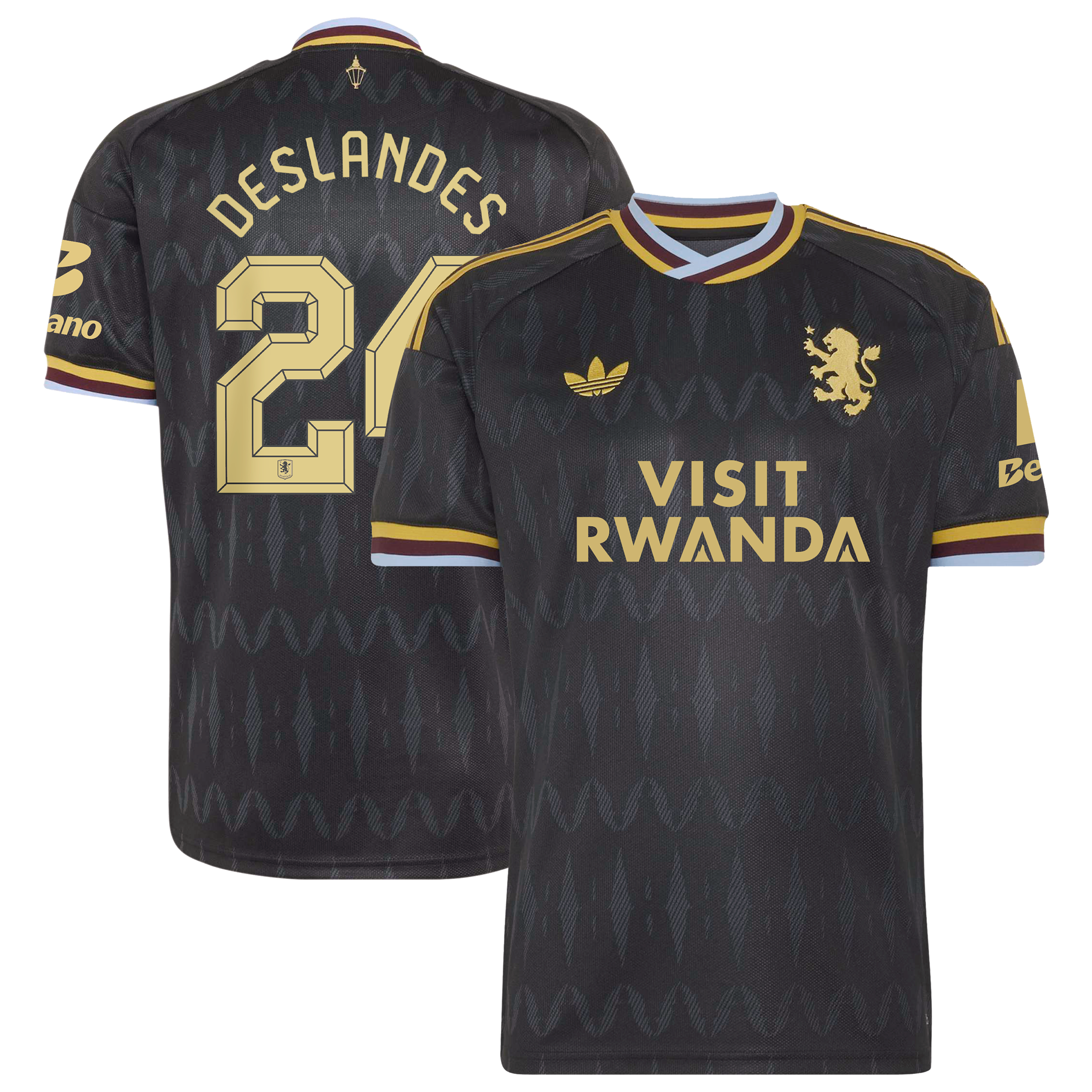 Aston Villa adidas Away Shirt 2026-27 with Deslandes 24 Cup printing, , rebel_hi-res