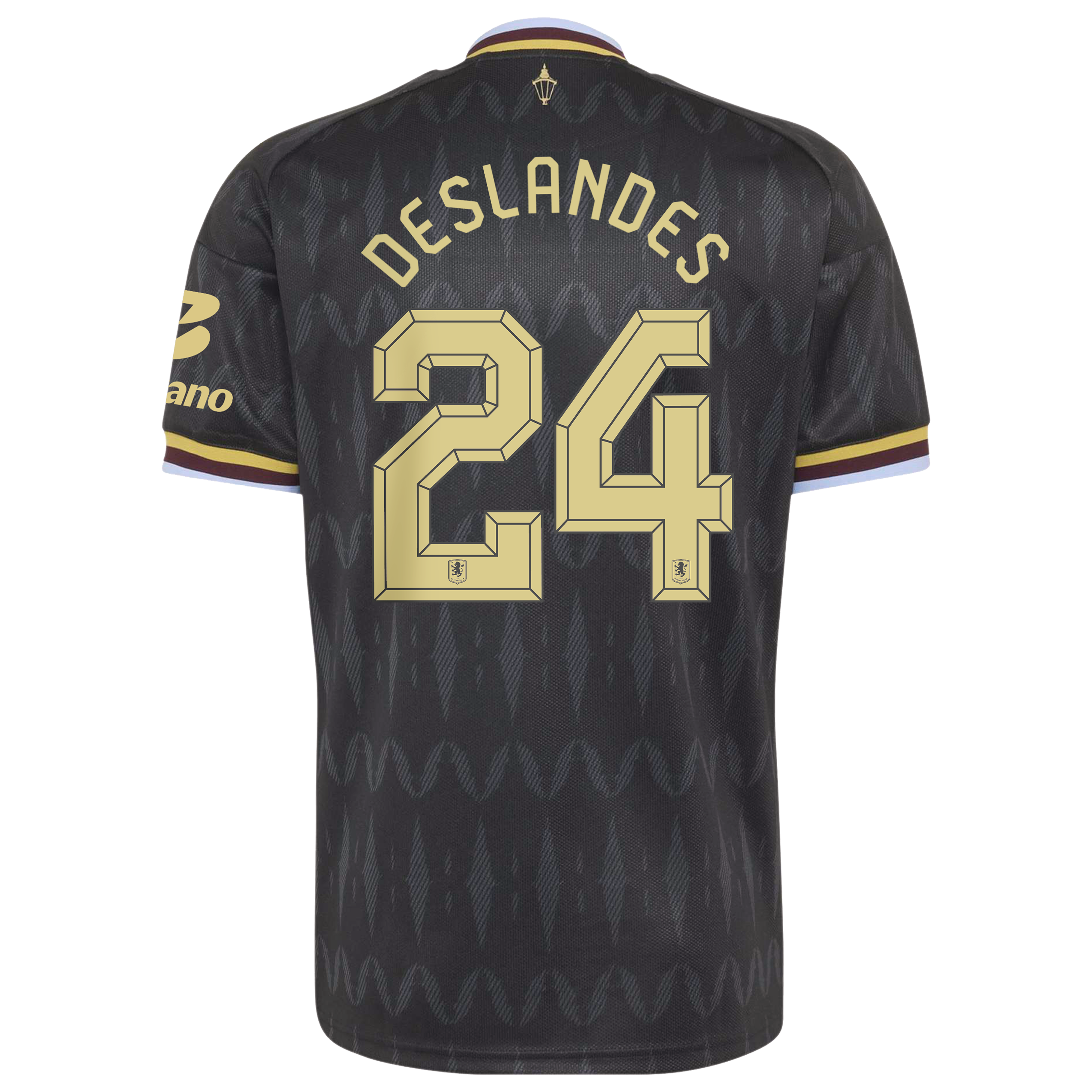 Aston Villa adidas Away Shirt 2026-27 with Deslandes 24 Cup printing, , rebel_hi-res