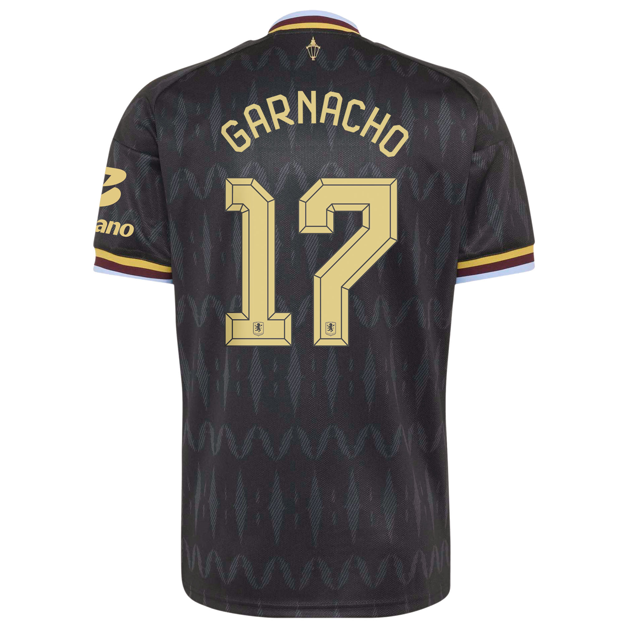Aston Villa adidas Away Shirt 2026-27 with Garnacho 17 Cup printing, , rebel_hi-res