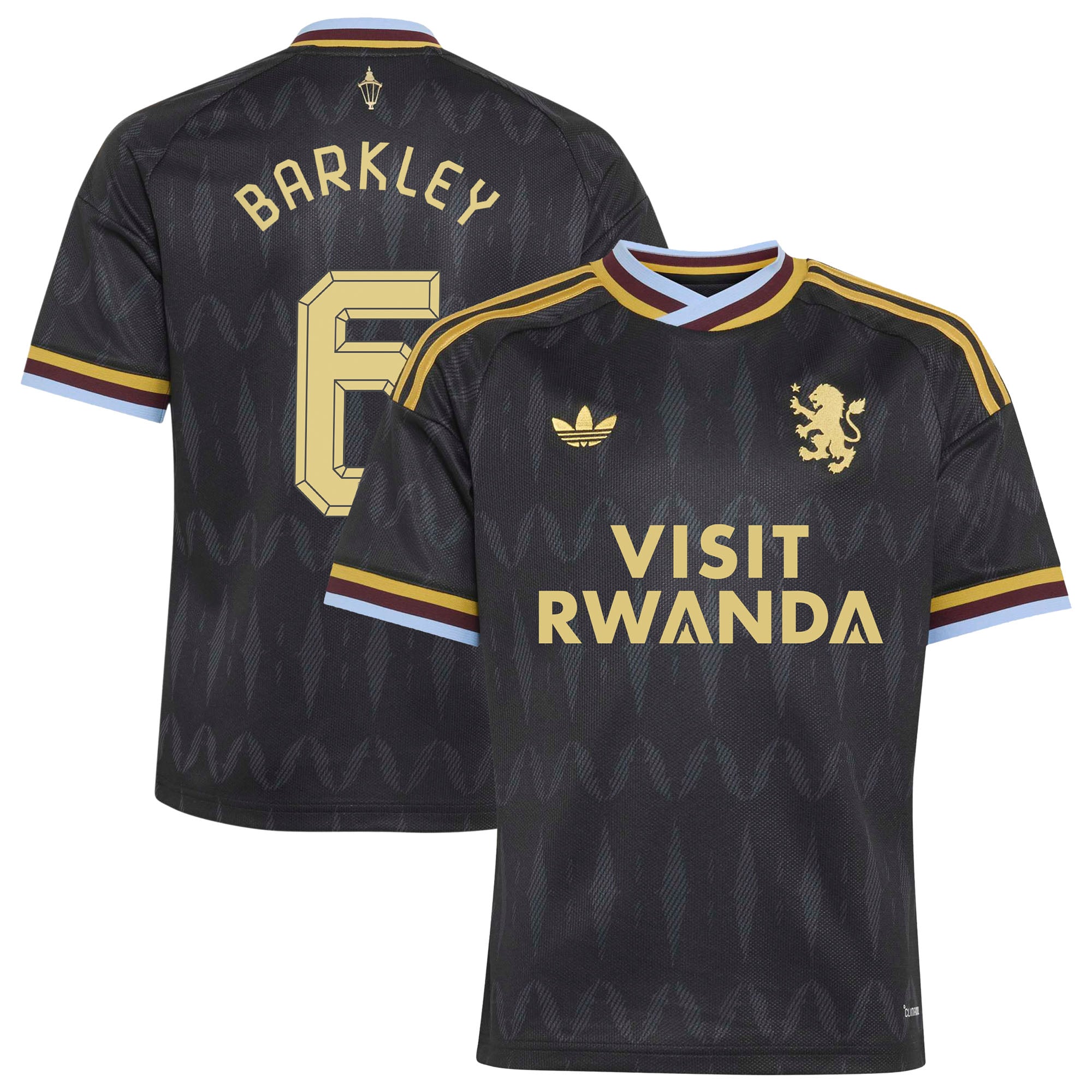 Aston Villa adidas Away Shirt 2026-27 - Kids with Barkley 6 Cup printing