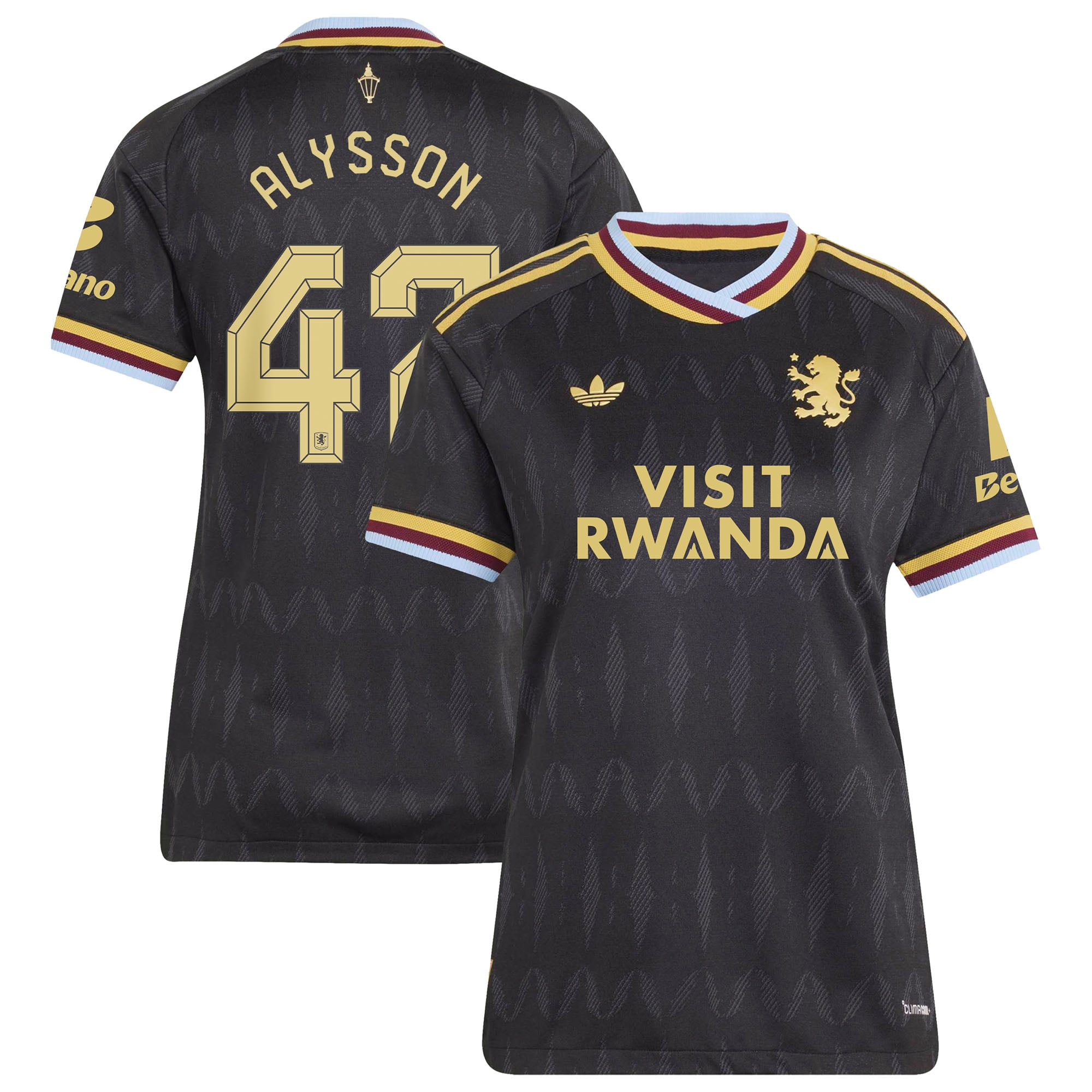 Aston Villa adidas Away Authentic Shirt 2026-27 - Womens with Alysson 47 Cup printing