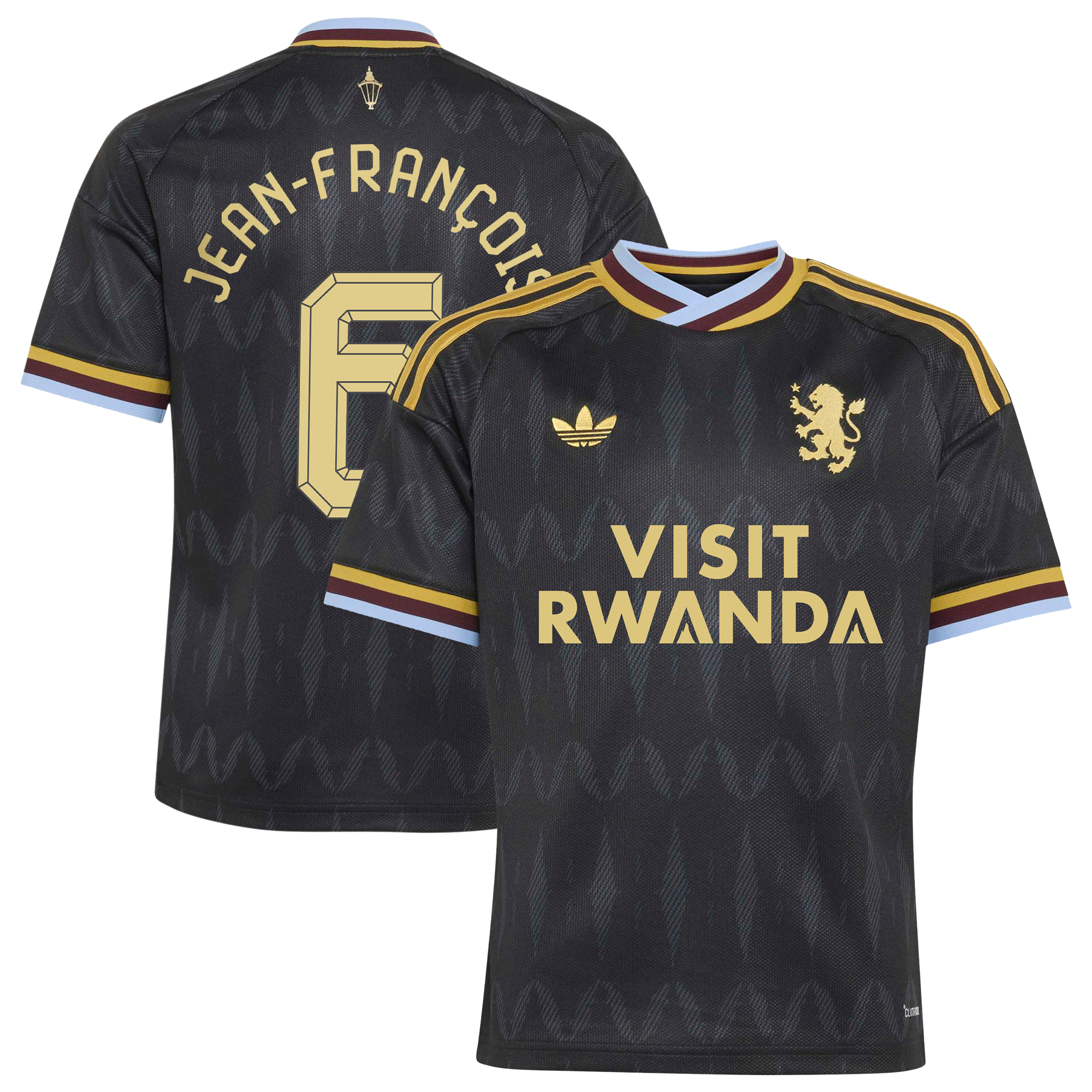 Aston Villa adidas Away Shirt 2026-27 - Kids with Jean-françois 6 Cup printing