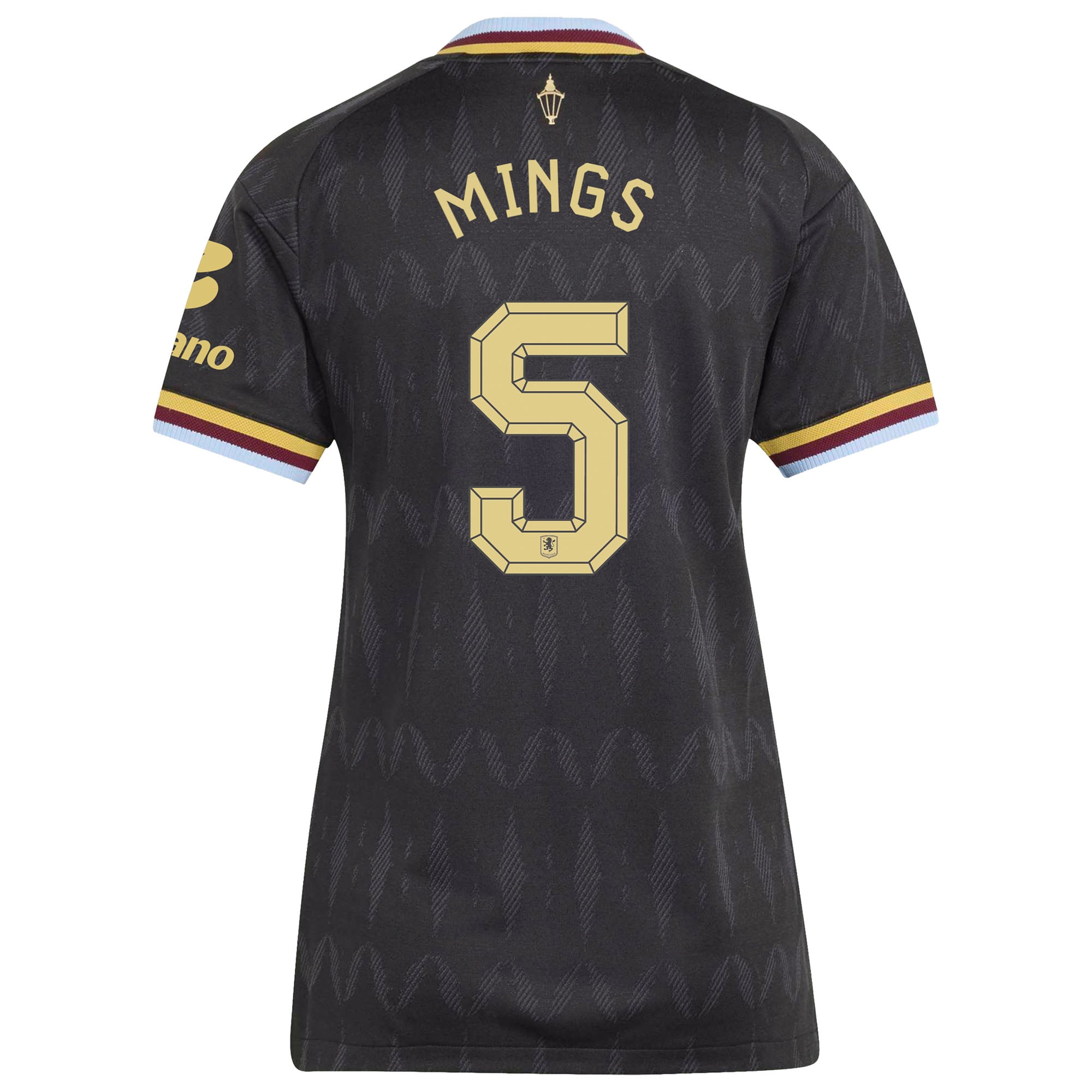 Aston Villa adidas Away Authentic Shirt 2026-27 - Womens with Mings 5 Cup printing, , rebel_hi-res