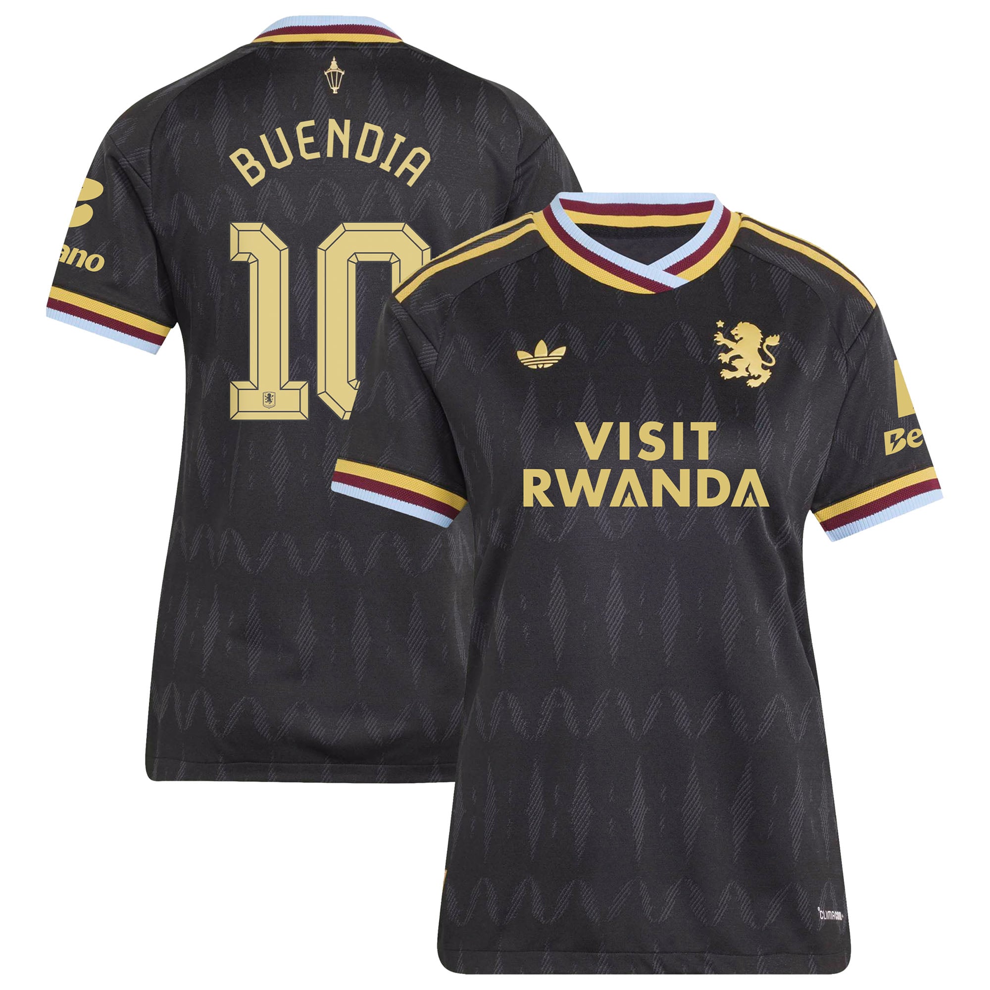 Aston Villa adidas Away Authentic Shirt 2026-27 - Womens with Buendia 10 Cup printing