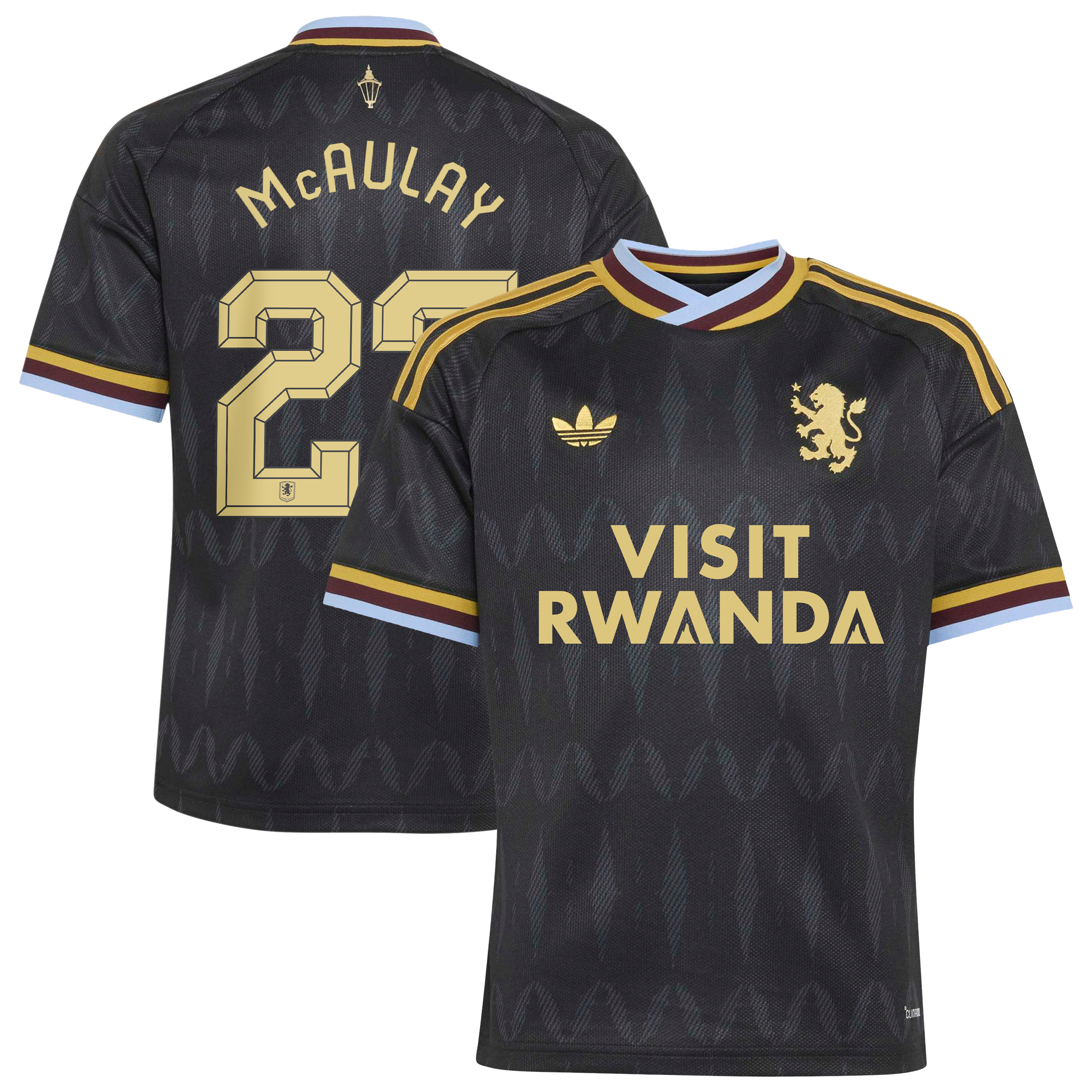 Aston Villa adidas Away Shirt 2026-27 - Kids with McAulay 27 Cup printing