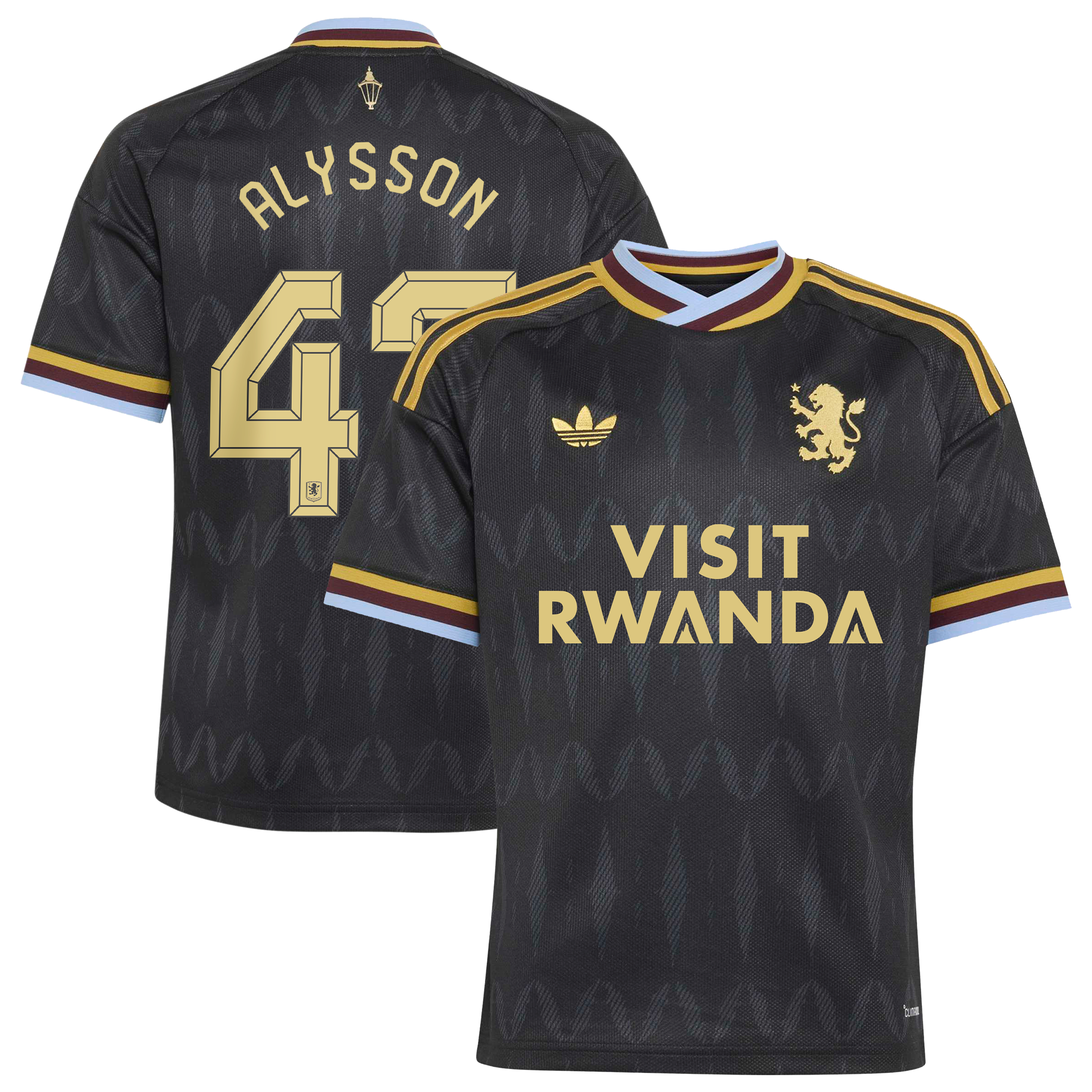 Aston Villa adidas Away Shirt 2026-27 - Kids with Alysson 47 Cup printing