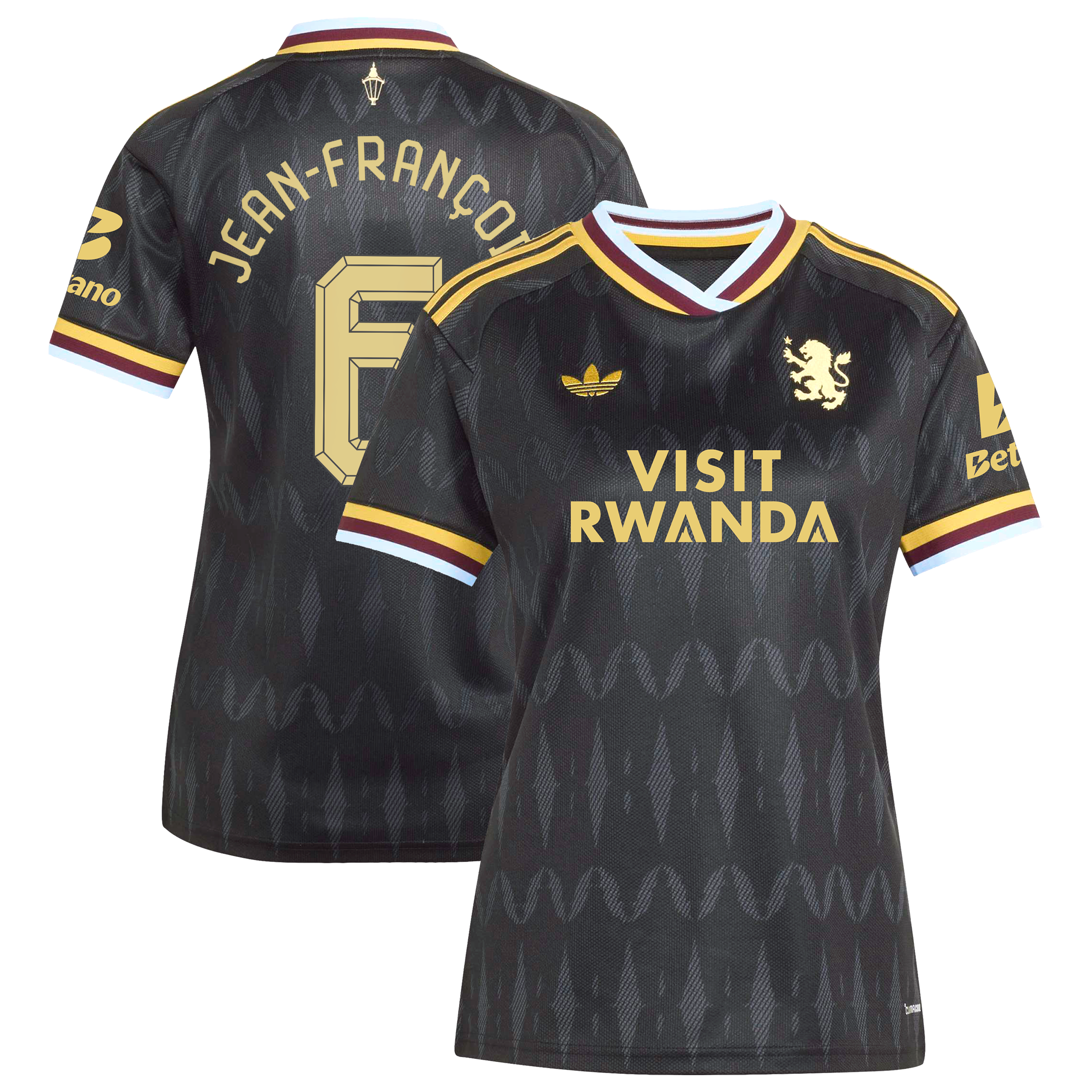 Aston Villa adidas Away Shirt 2026-27 - Womens with Jean-françois 6 Cup printing
