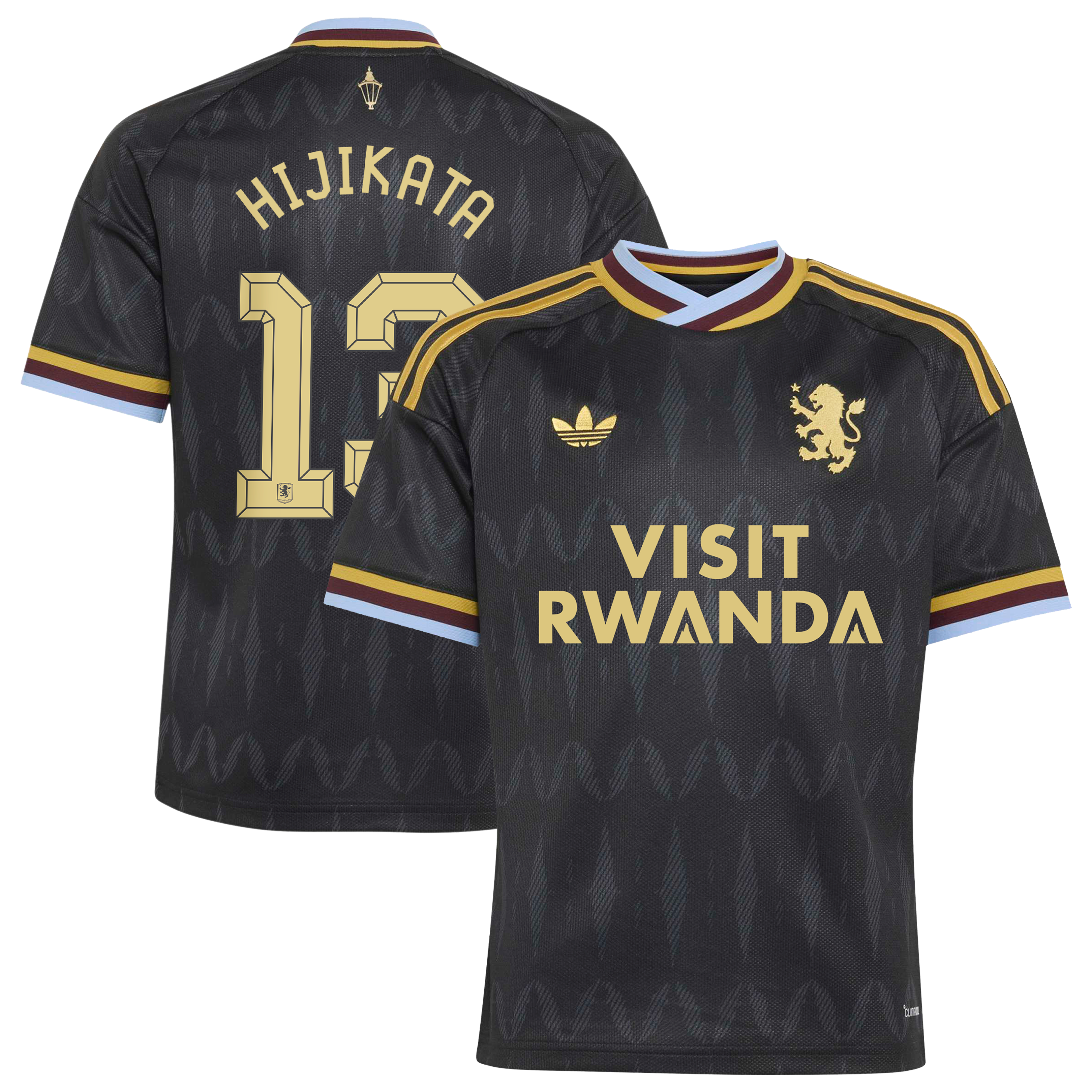 Aston Villa adidas Away Shirt 2026-27 - Kids with Hijikata 13 Cup printing