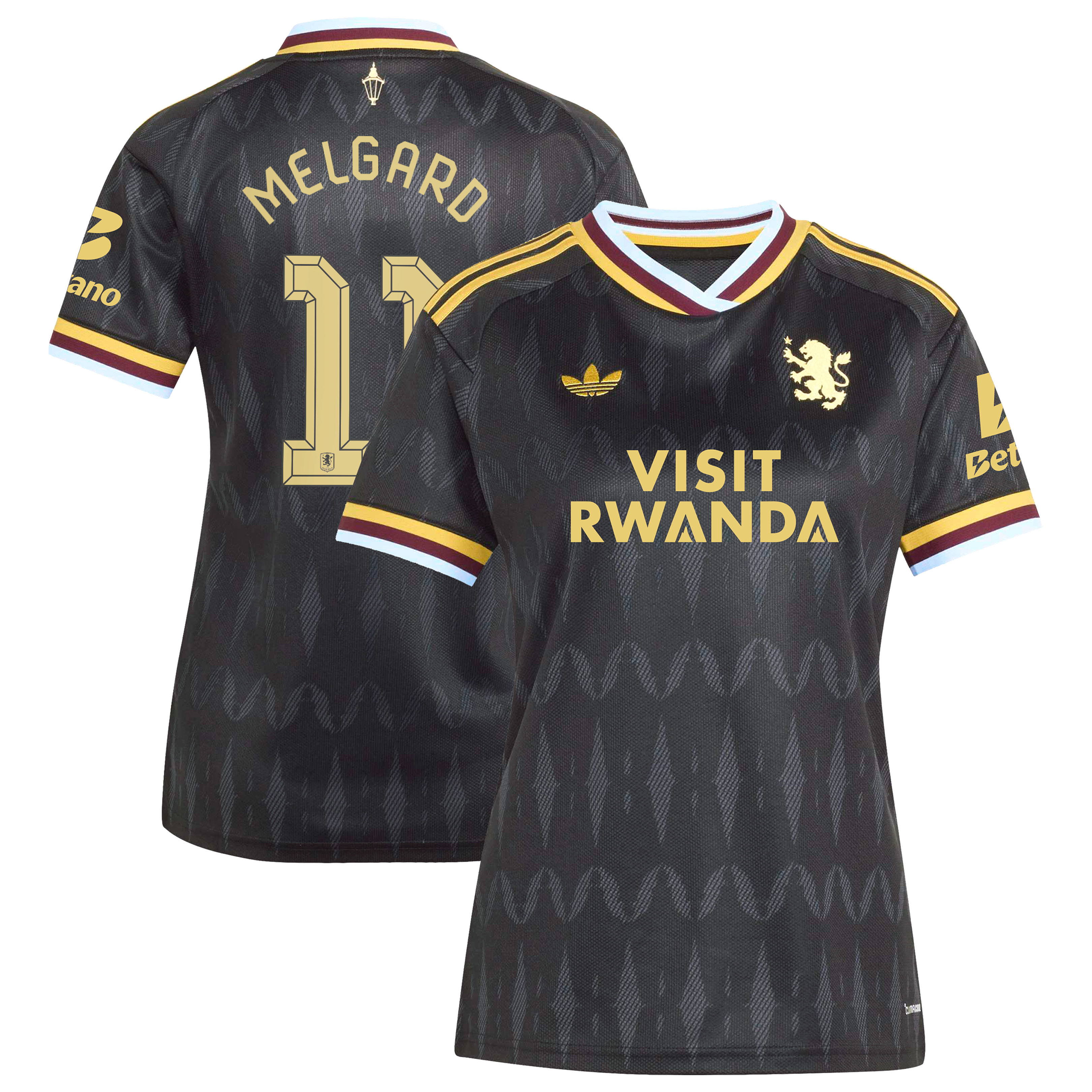 Aston Villa adidas Away Shirt 2026-27 - Womens with Melgard 11 Cup printing