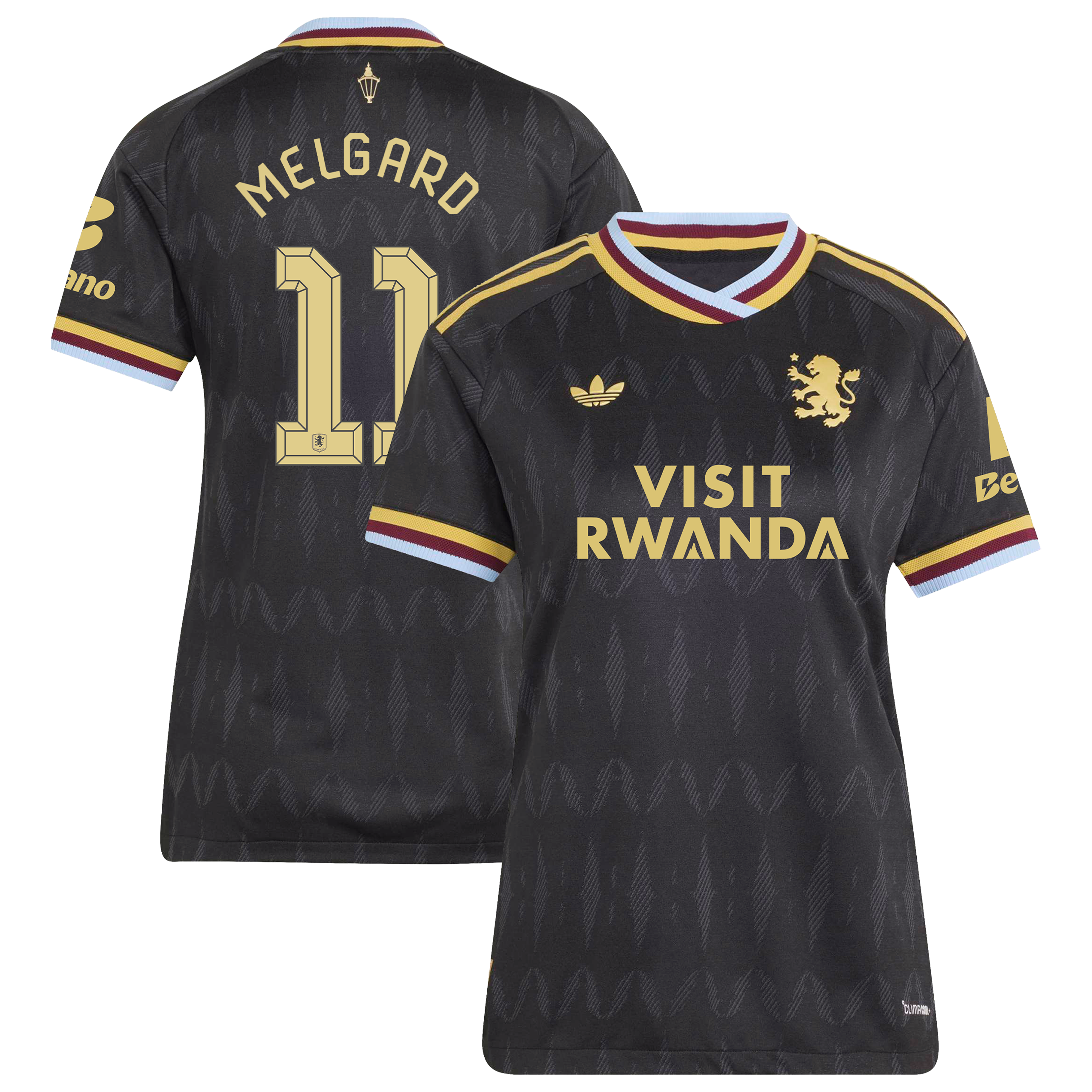Aston Villa adidas Away Authentic Shirt 2026-27 - Womens with Melgard 11 Cup printing