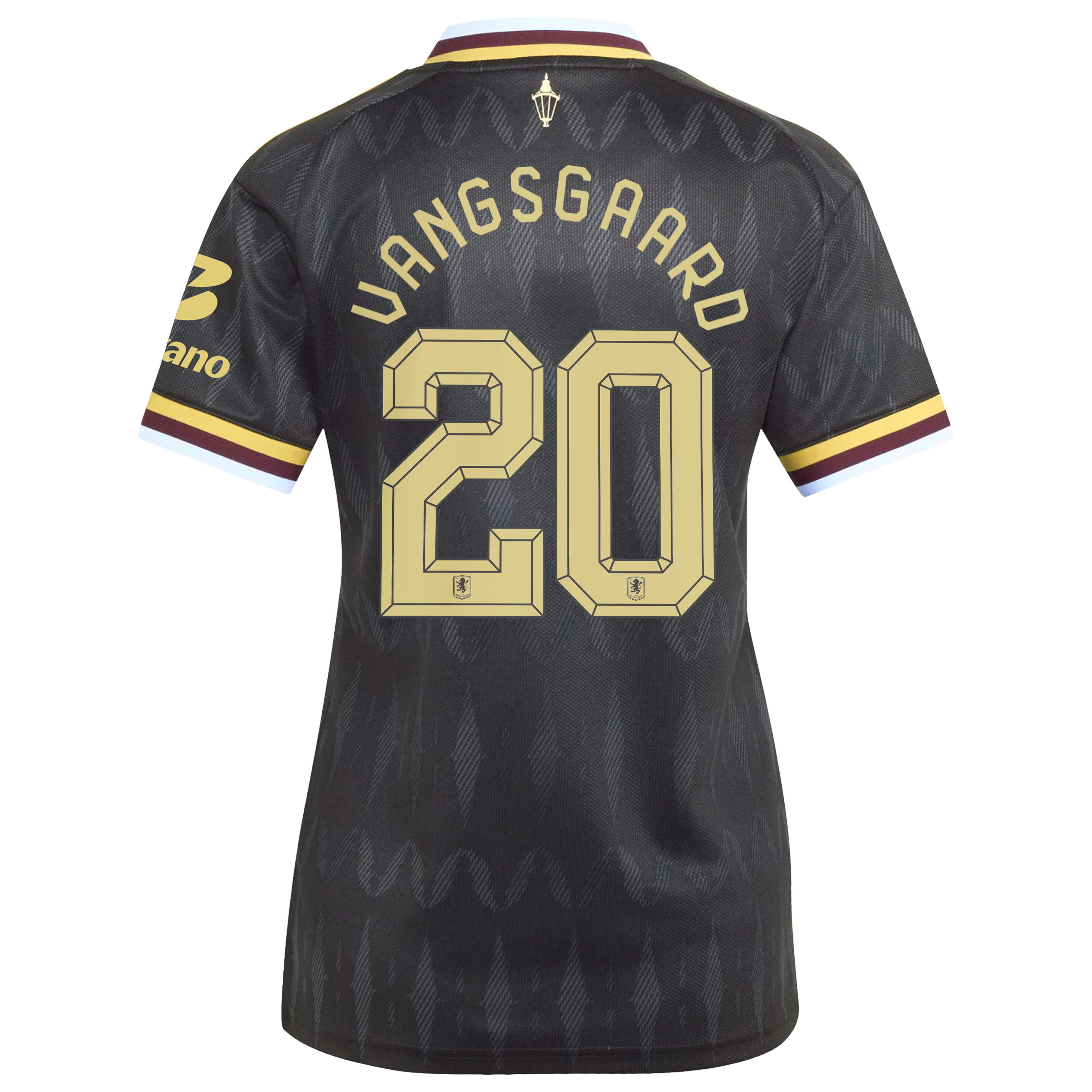 Aston Villa adidas Away Shirt 2026-27 - Womens with Vangsgaard 20 Cup printing, , rebel_hi-res