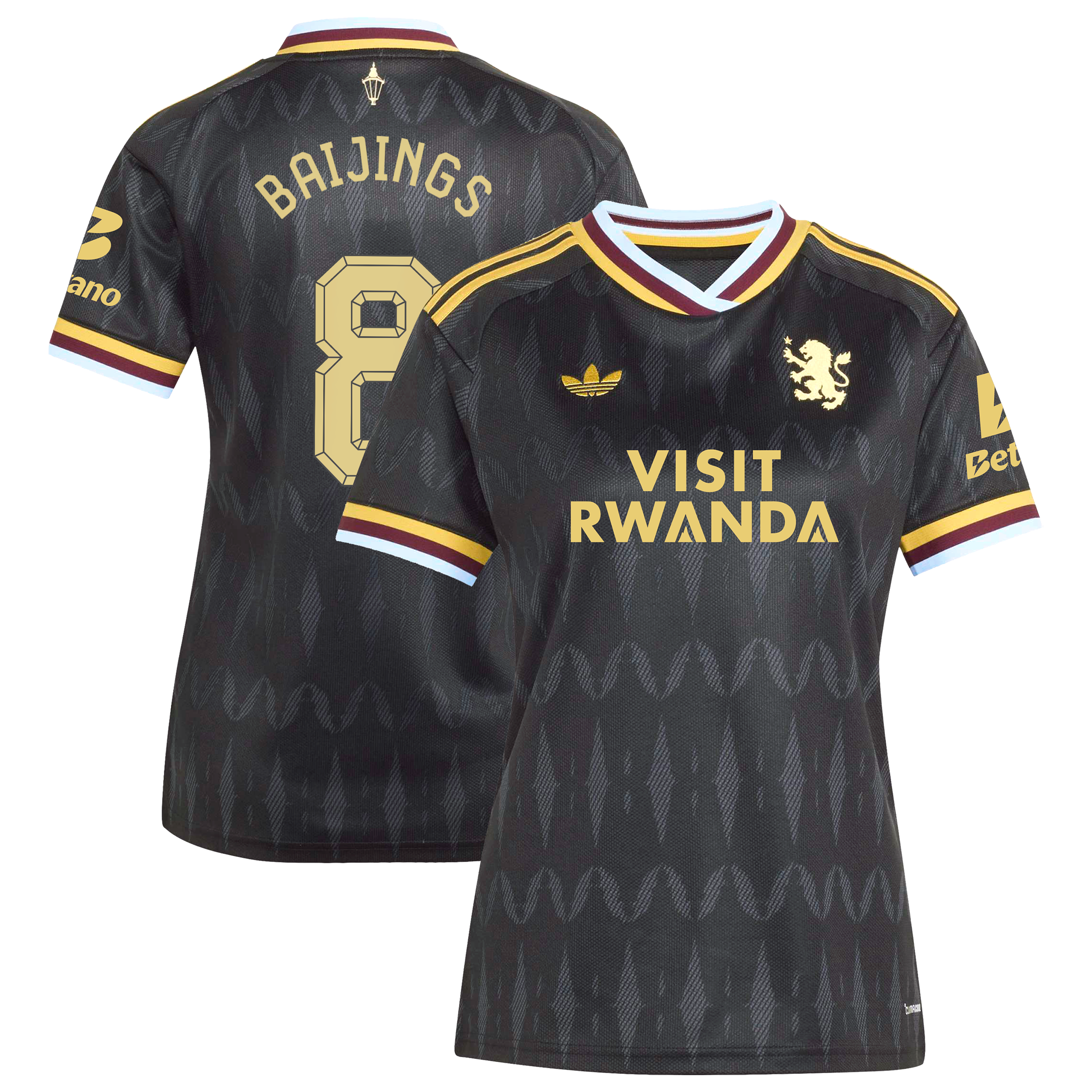 Aston Villa adidas Away Shirt 2026-27 - Womens with Baijings 8 Cup printing, , rebel_hi-res
