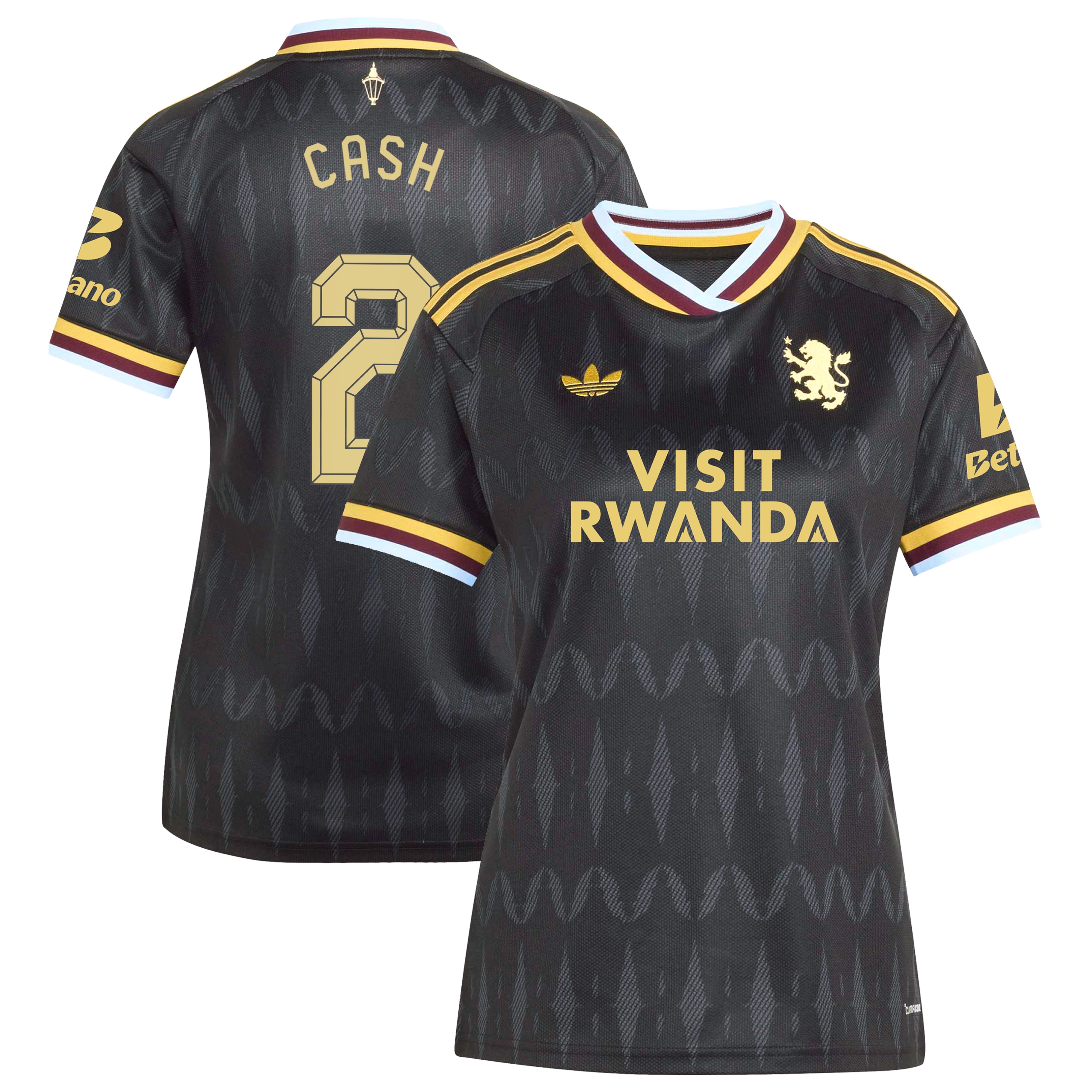 Aston Villa adidas Away Shirt 2026-27 - Womens with Cash 2 Cup printing