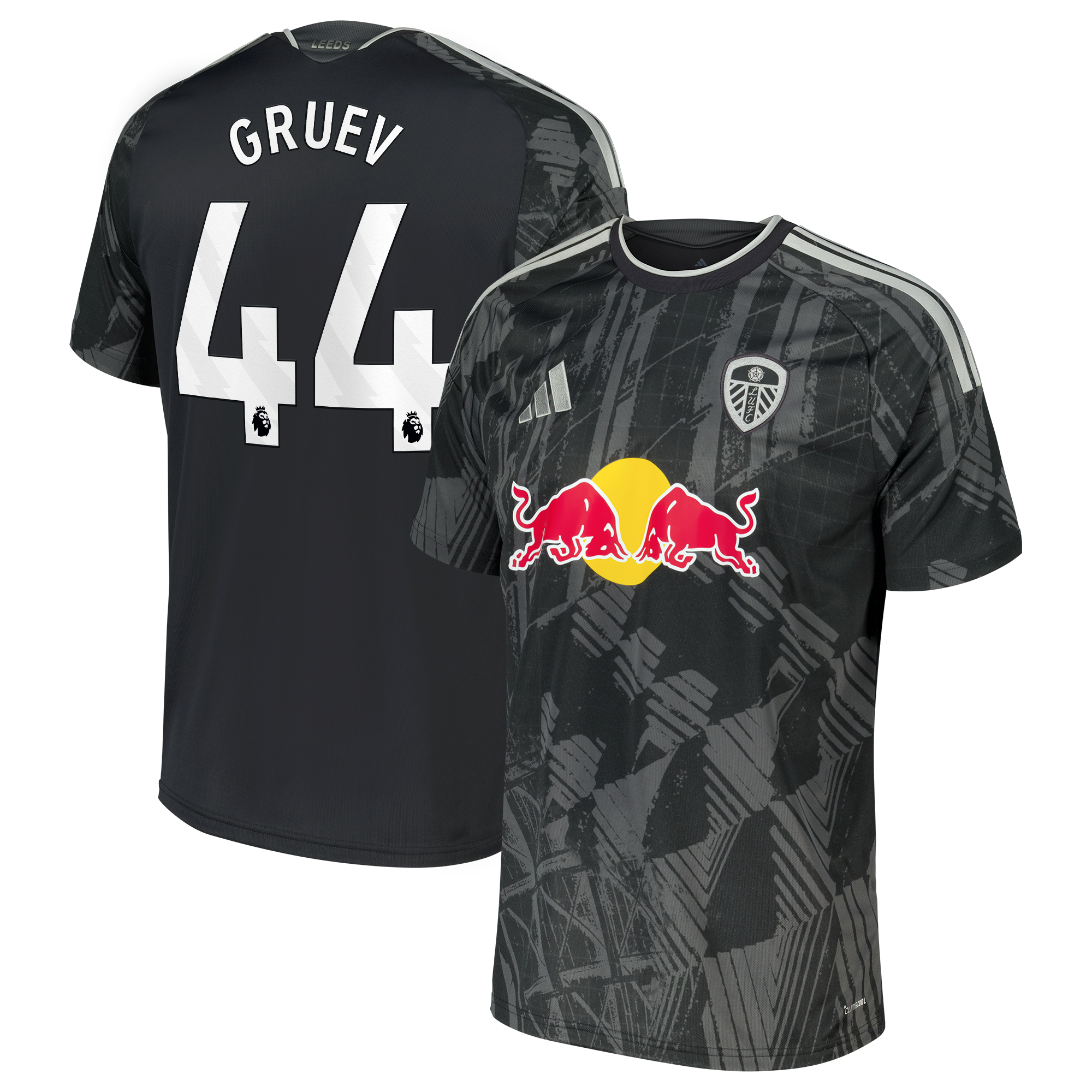 Leeds United adidas Third Shirt 2026-27 with Gruev 44 printing