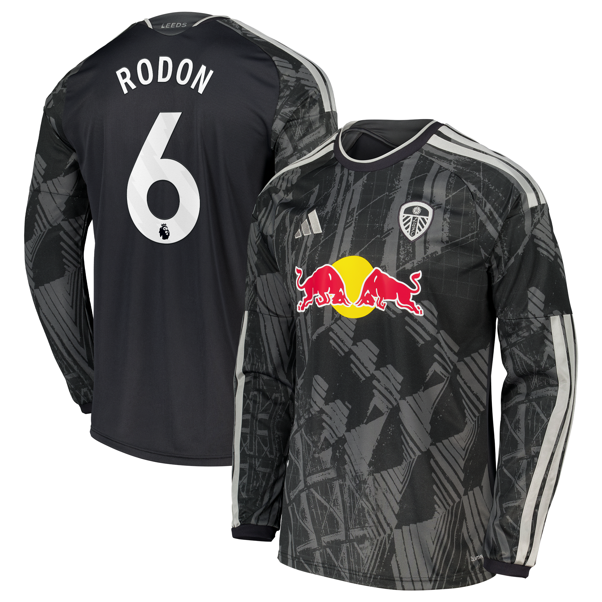 Leeds United adidas Third Shirt 2026-27 - Long Sleeve with Rodon 6 printing