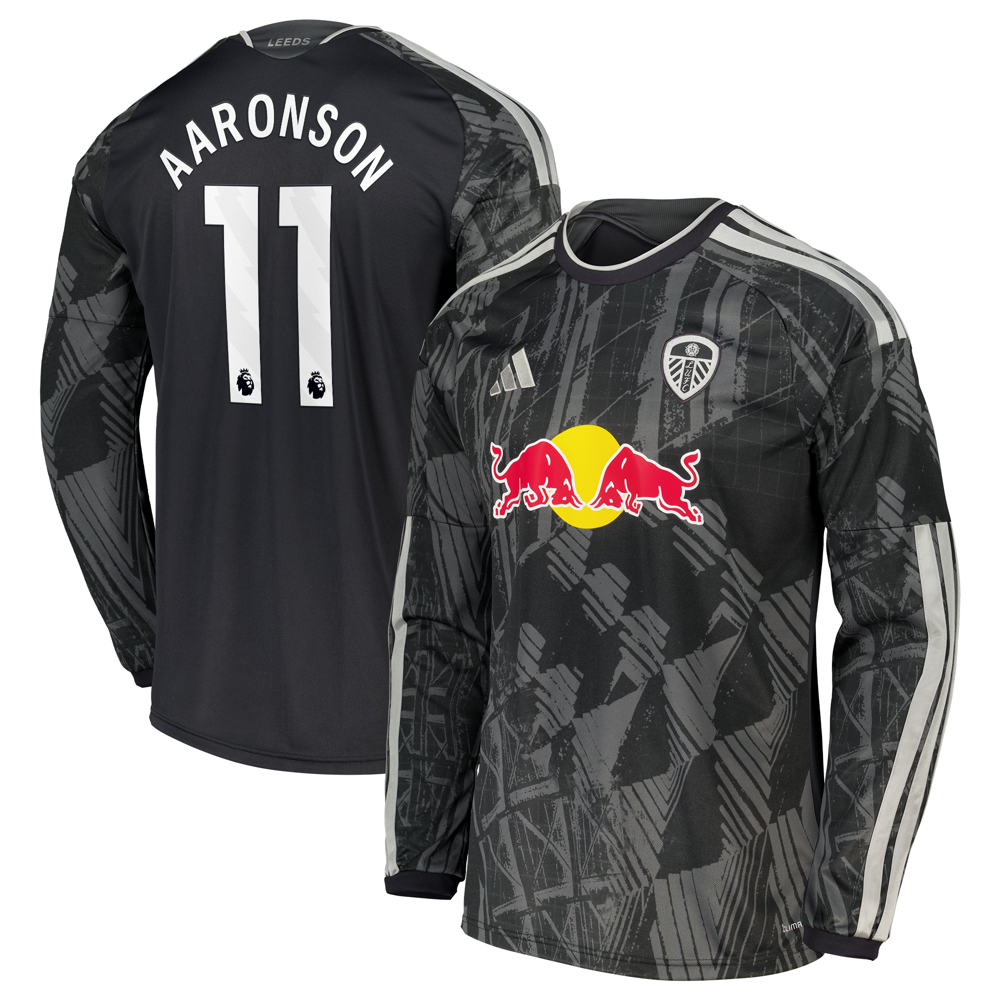 Leeds United adidas Third Shirt 2026-27 - Long Sleeve with Aaronson 11 printing