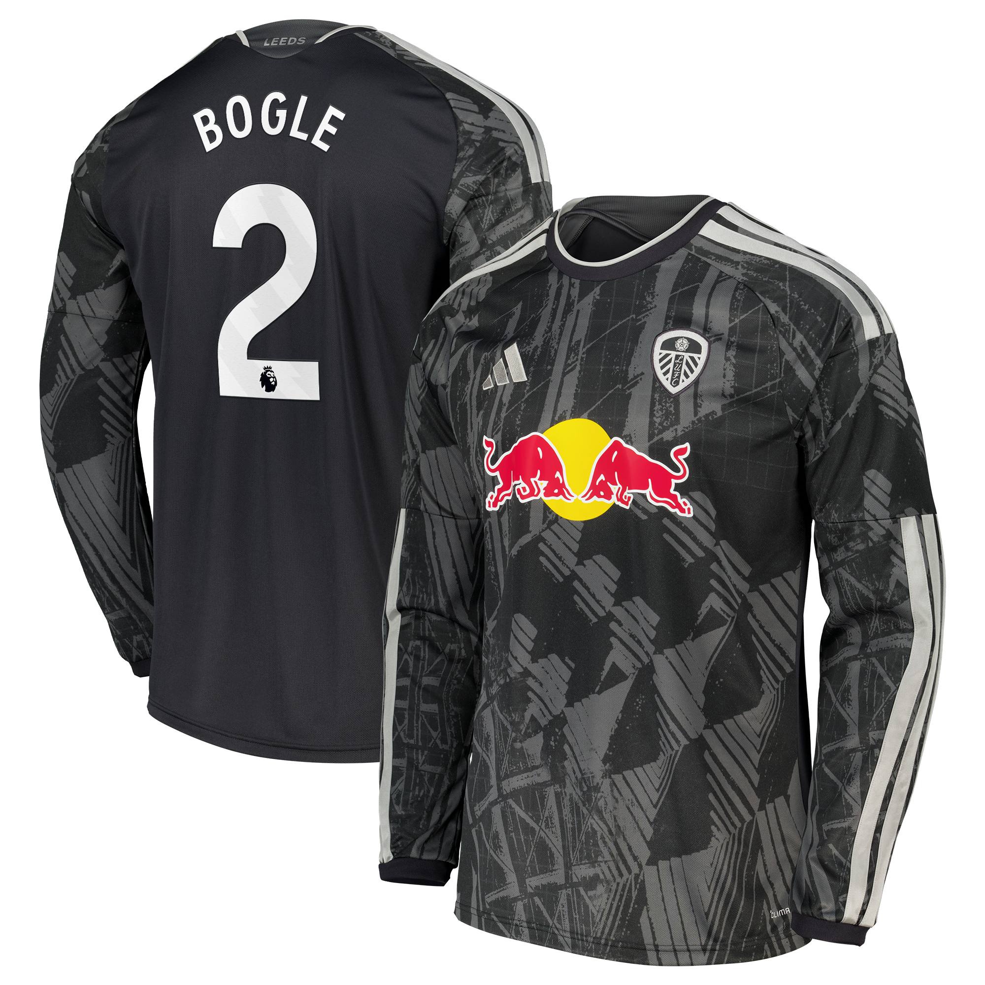 Leeds United adidas Third Shirt 2026-27 - Long Sleeve with Bogle 2 printing