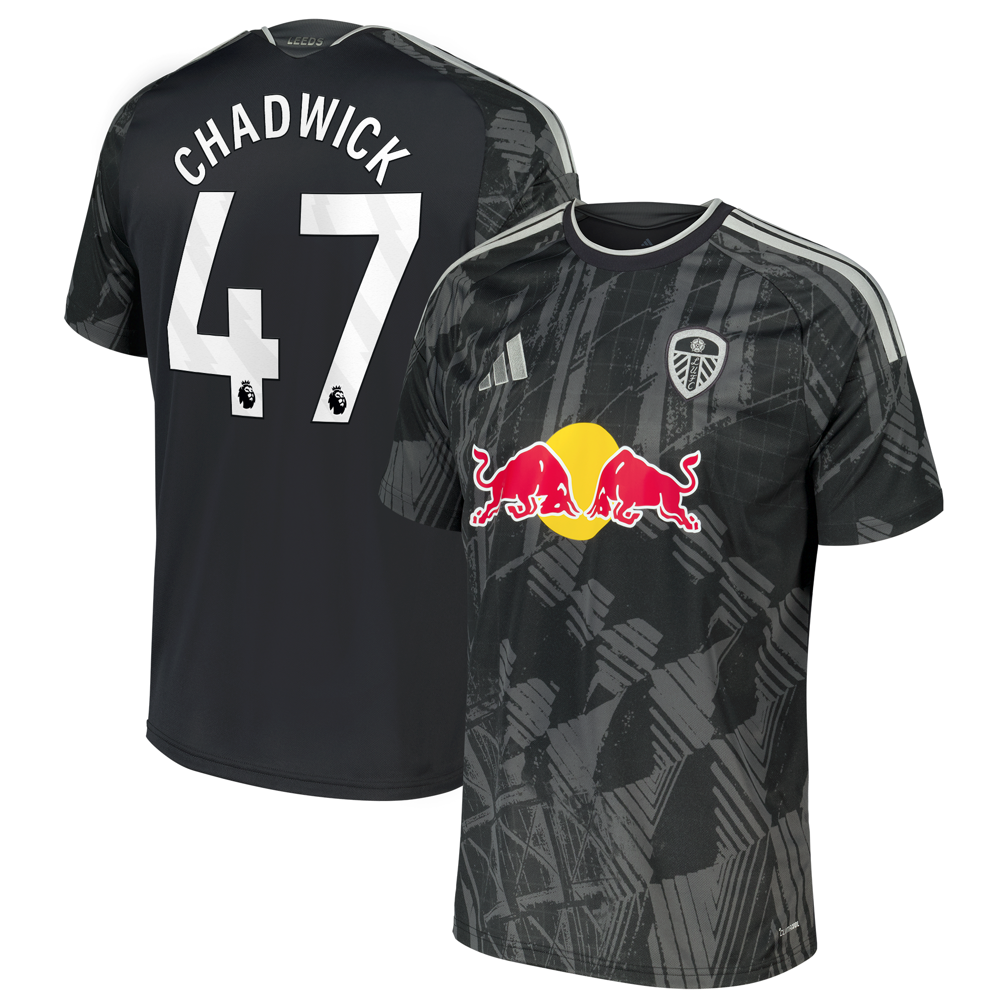 Leeds United adidas Third Shirt 2026-27 with Chadwick 47 printing