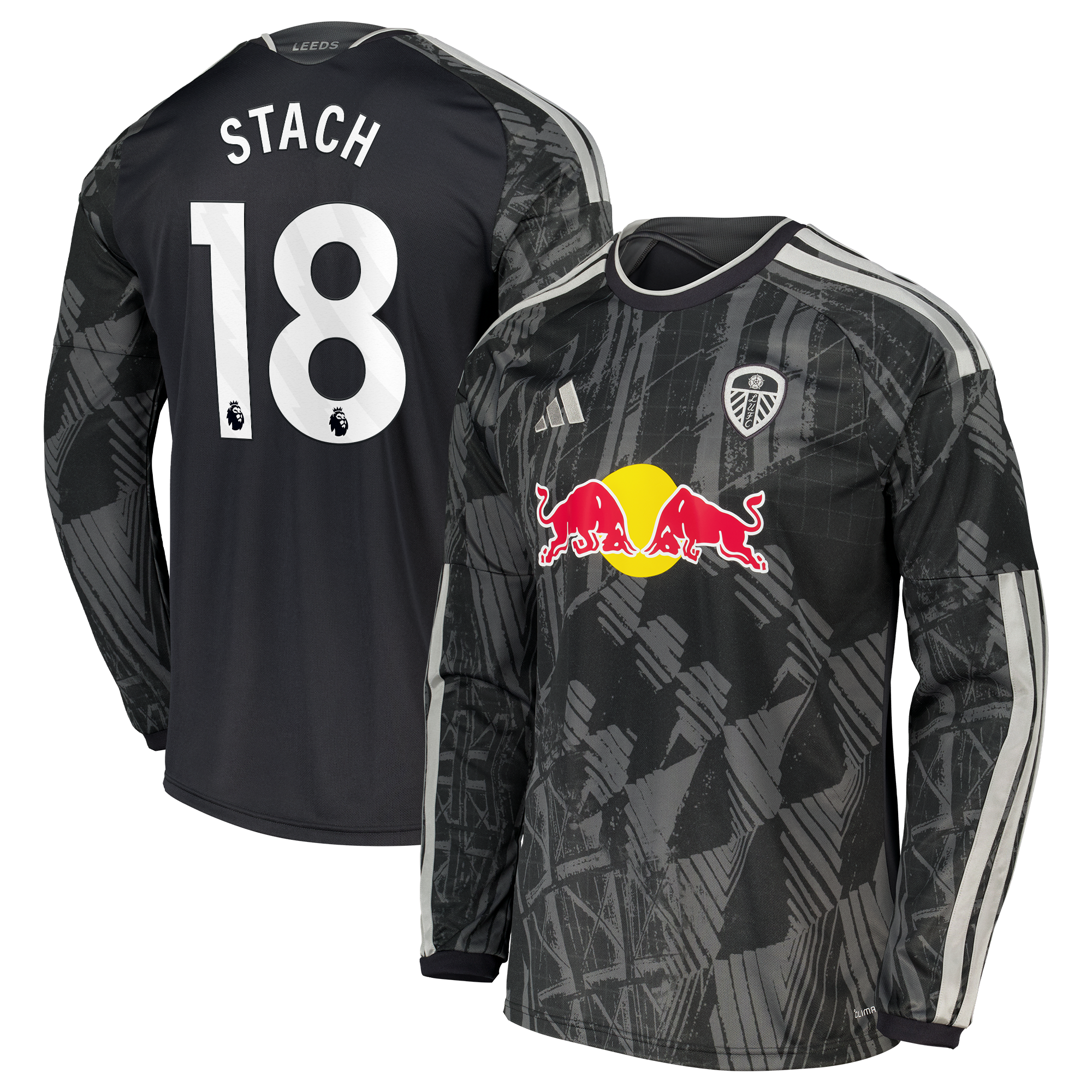 Leeds United adidas Third Shirt 2026-27 - Long Sleeve with Stach 18 printing