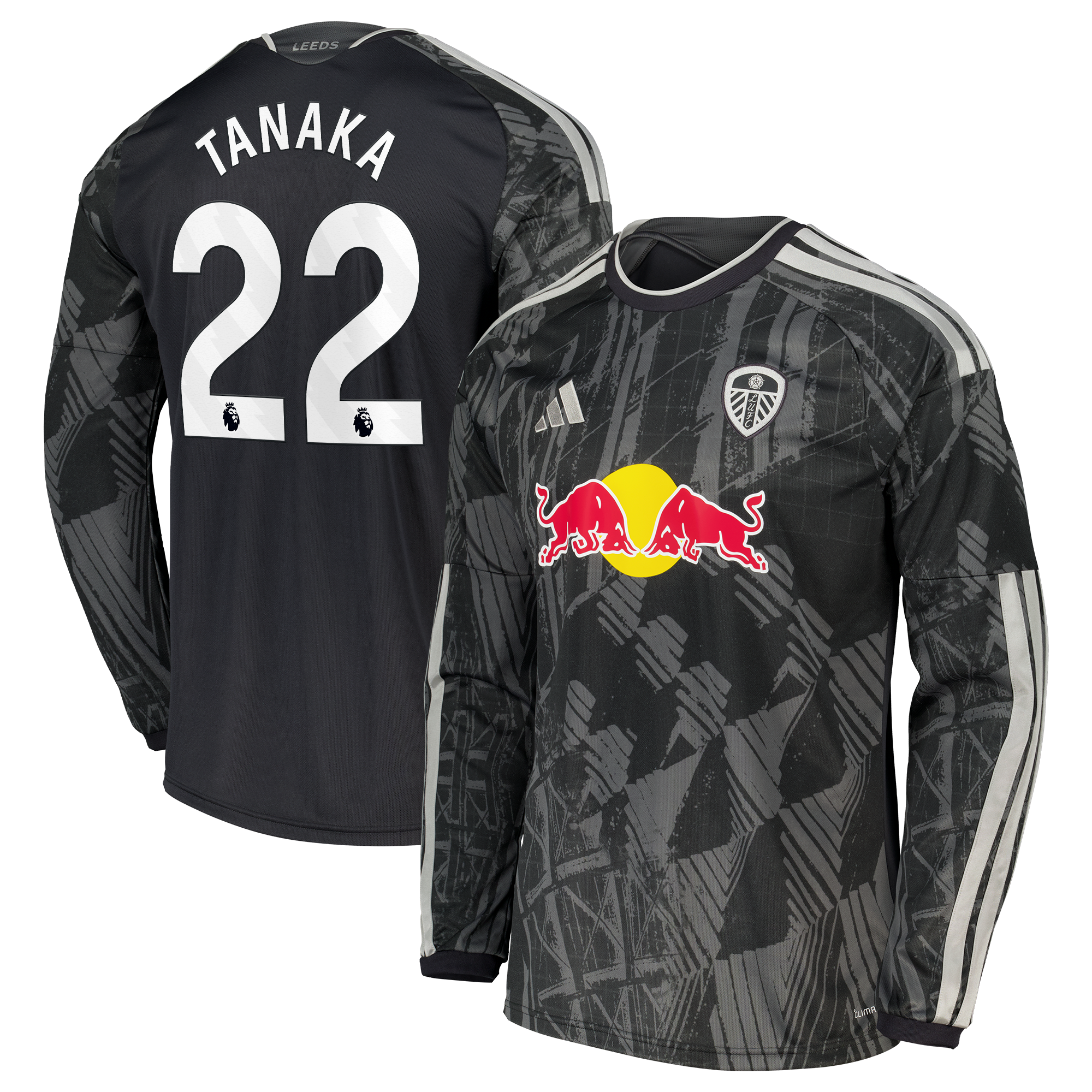 Leeds United adidas Third Shirt 2026-27 - Long Sleeve with Tanaka 22 printing