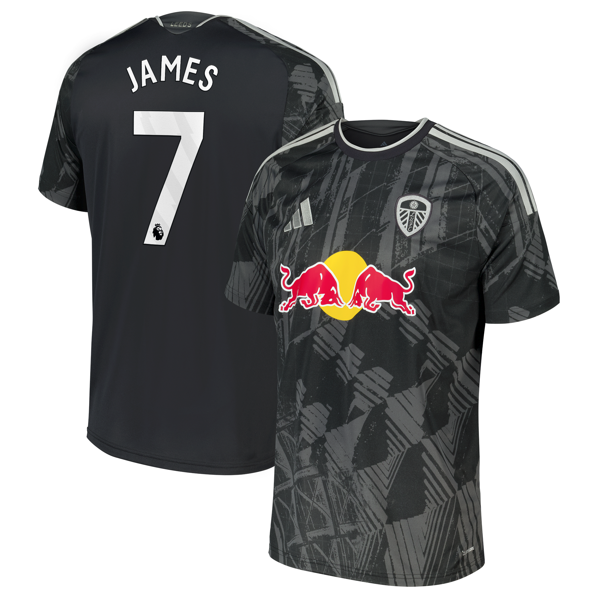 Leeds United adidas Third Shirt 2026-27 with James 7 printing