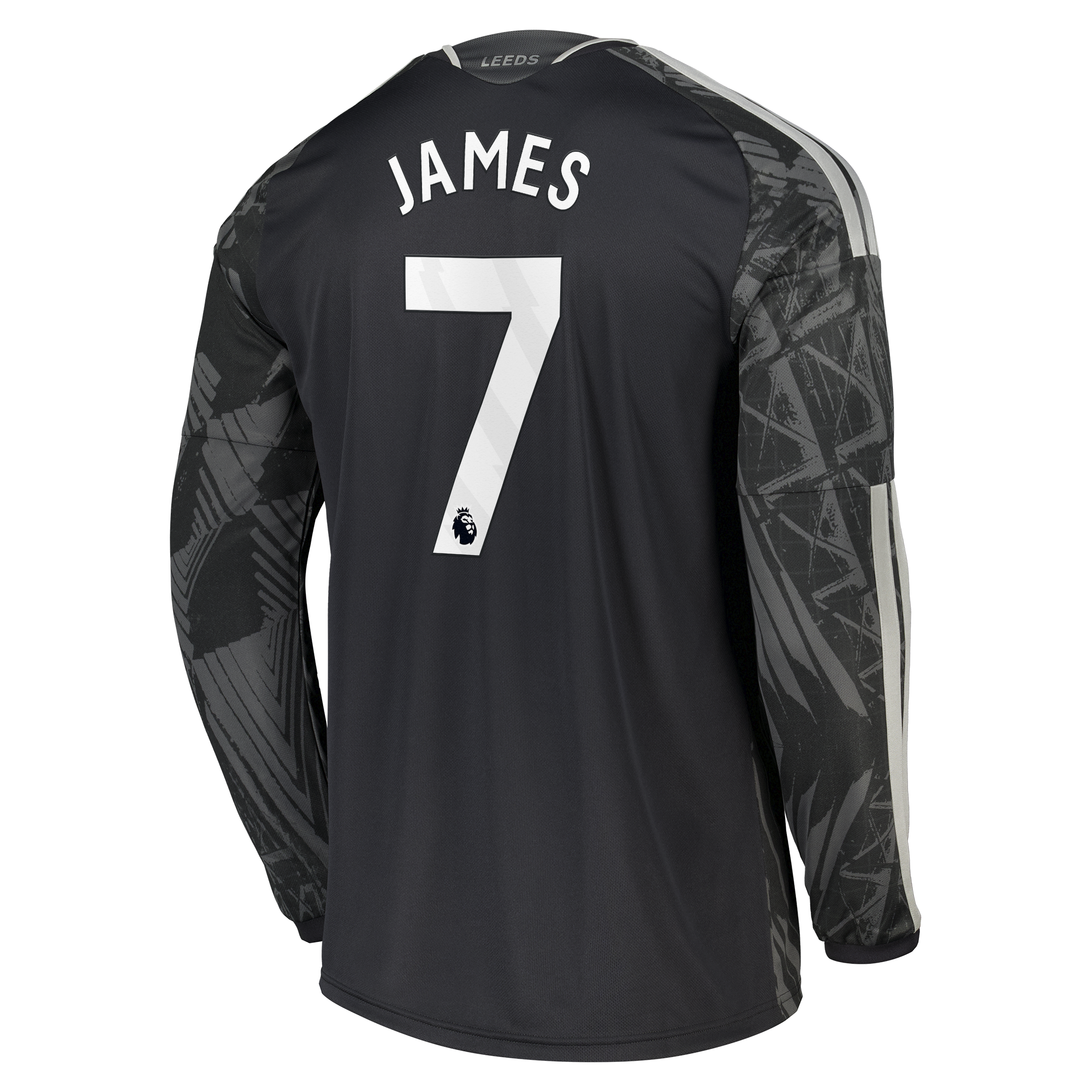 Leeds United adidas Third Shirt 2026-27 - Long Sleeve with James 7 printing, , rebel_hi-res