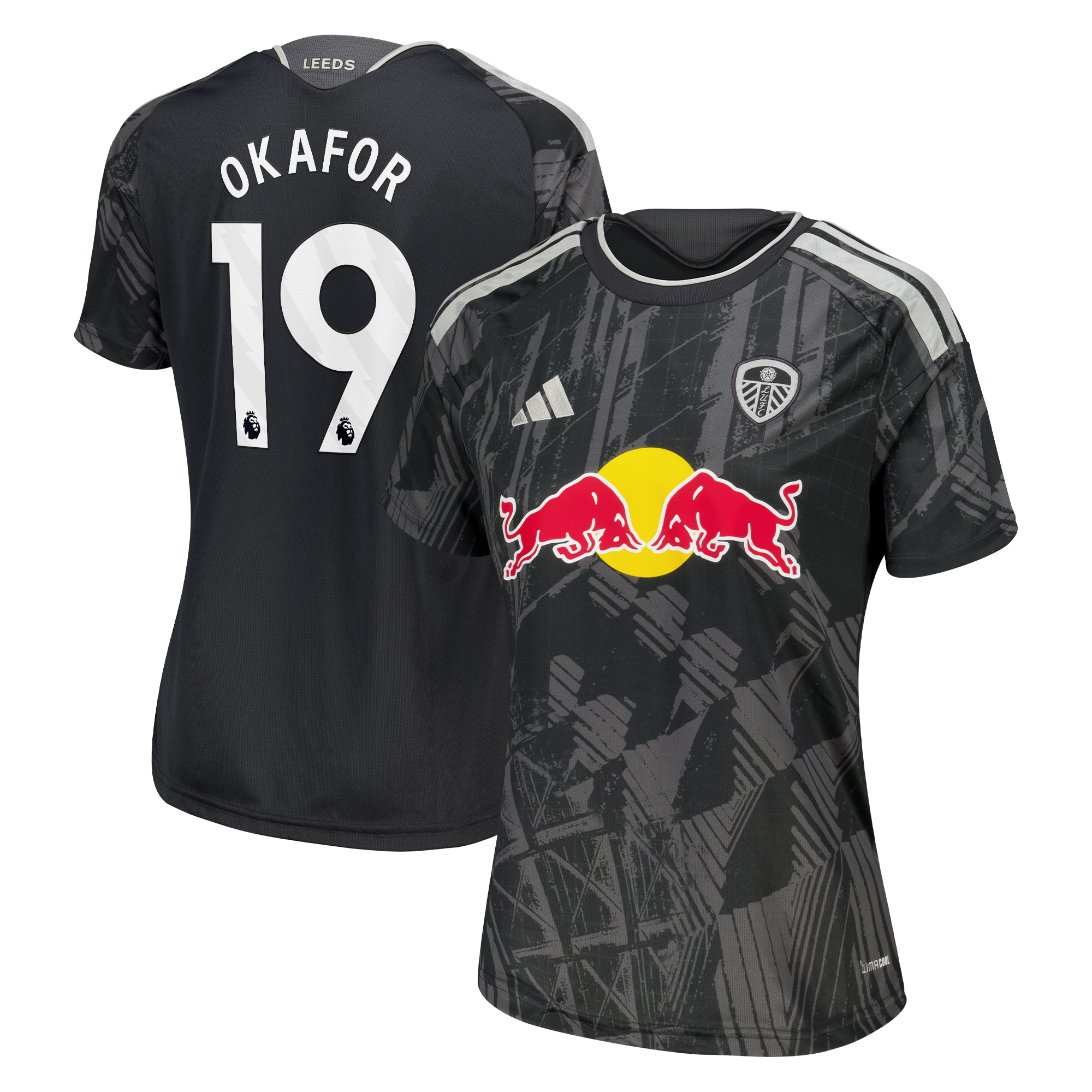 Leeds United adidas Third Shirt 2026-27 - Womens with Okafor 19 printing