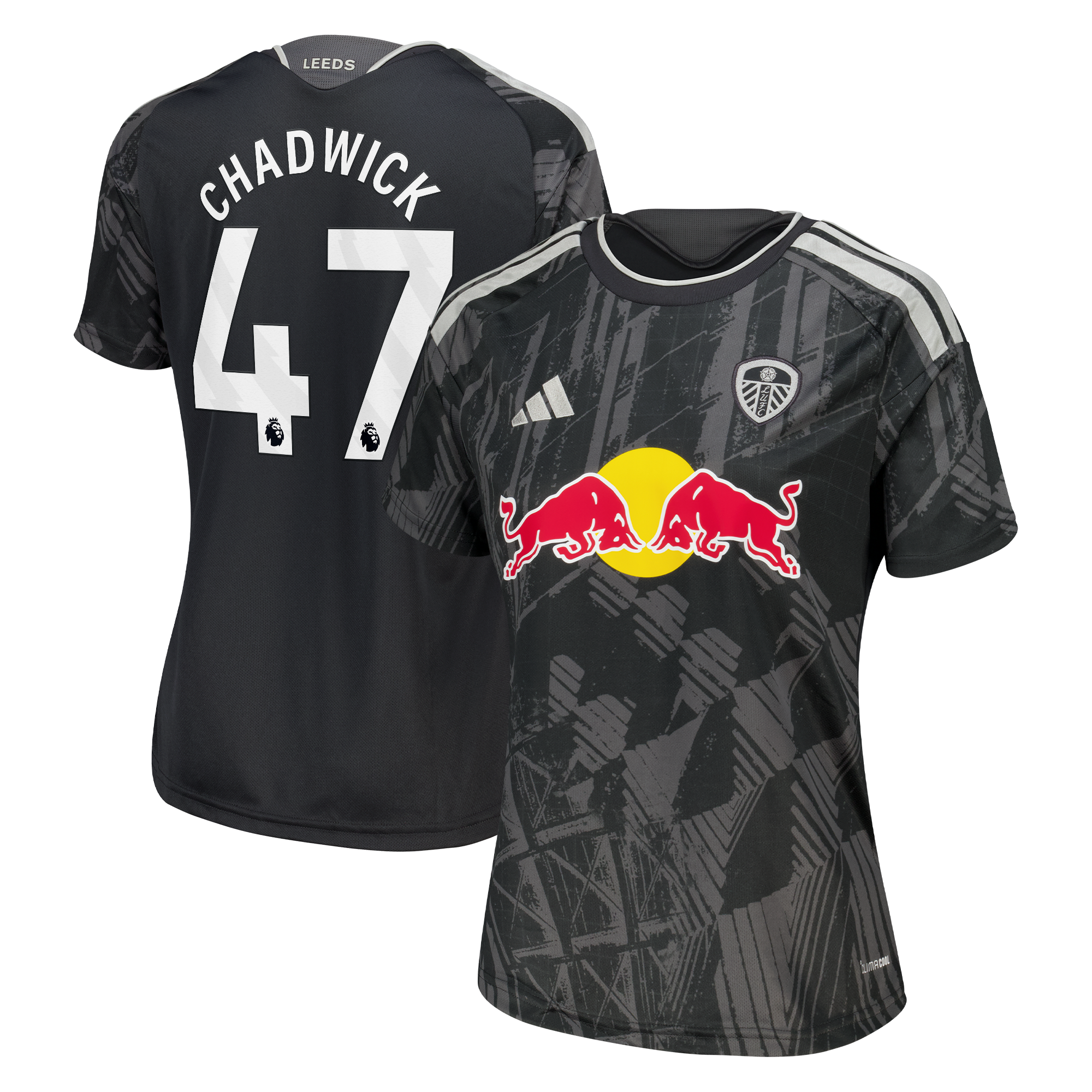 Leeds United adidas Third Shirt 2026-27 - Womens with Chadwick 47 printing