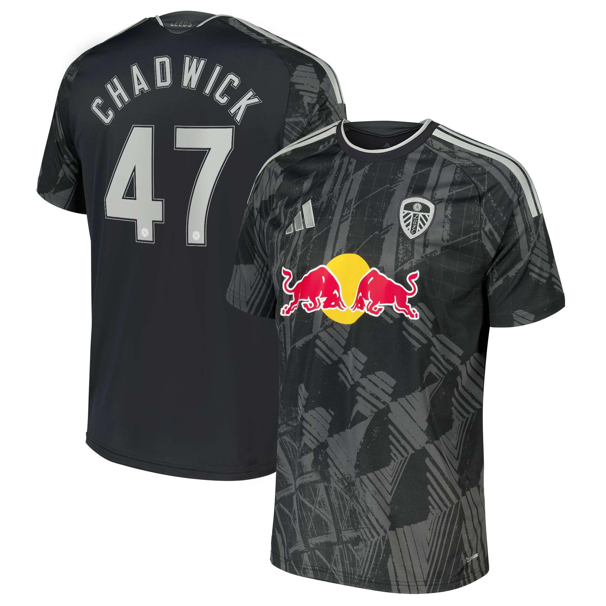 Leeds United adidas Third Shirt 2026-27 with Chadwick 47 Cup printing