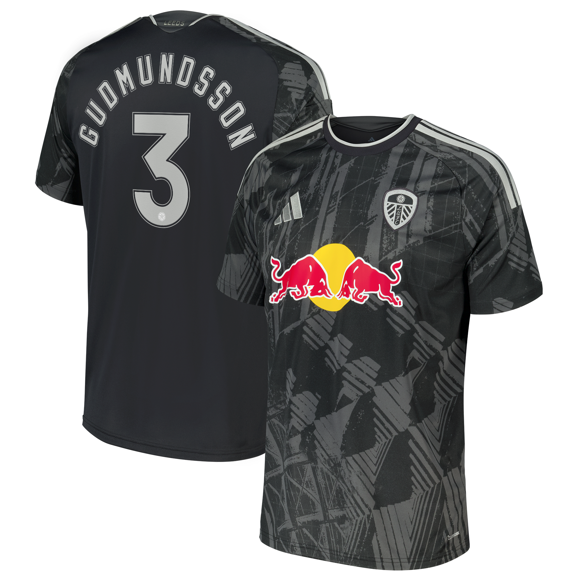 Leeds United adidas Third Shirt 2026-27 with Gudmundsson 3 Cup printing
