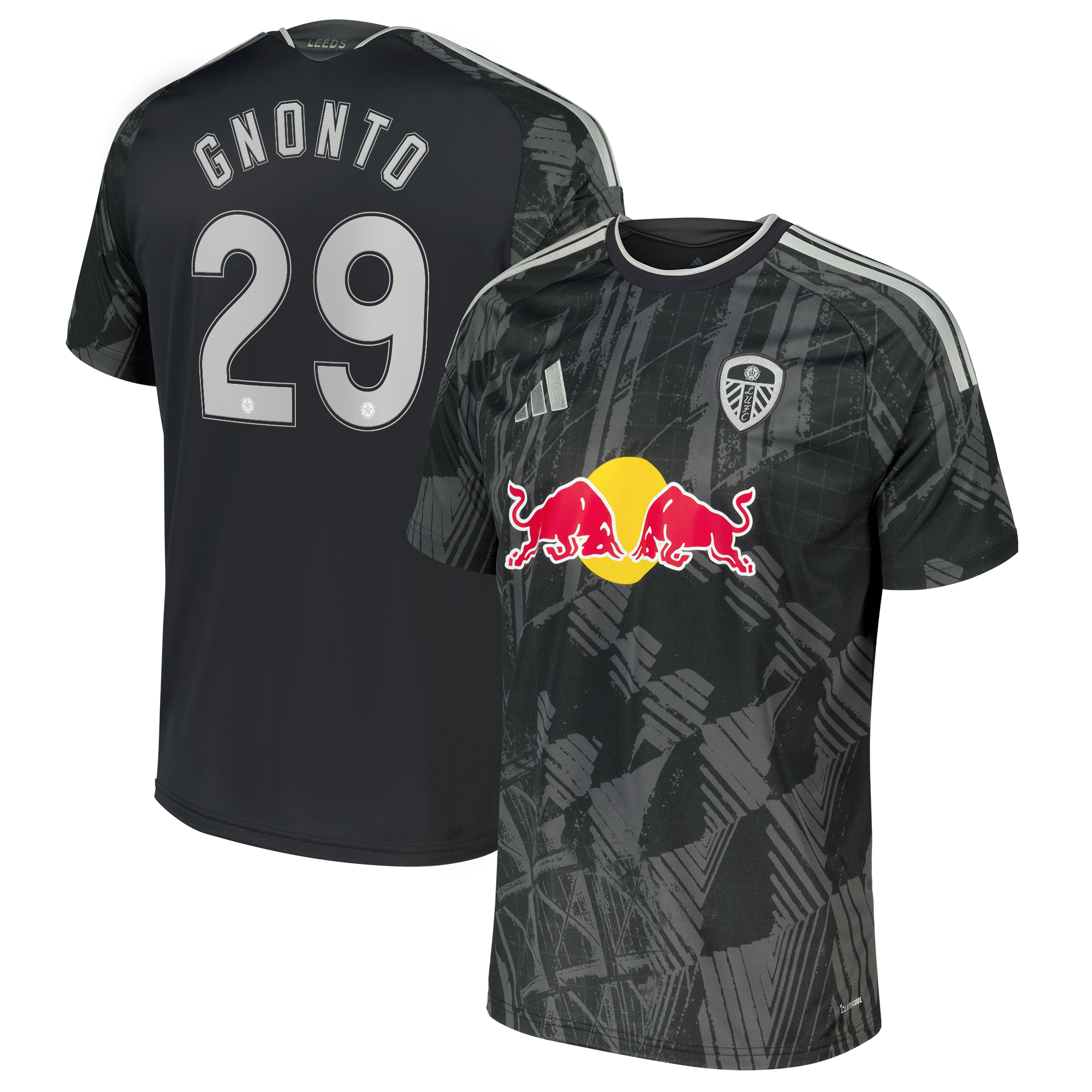 Leeds United adidas Third Shirt 2026-27 with Gnonto 29 Cup printing