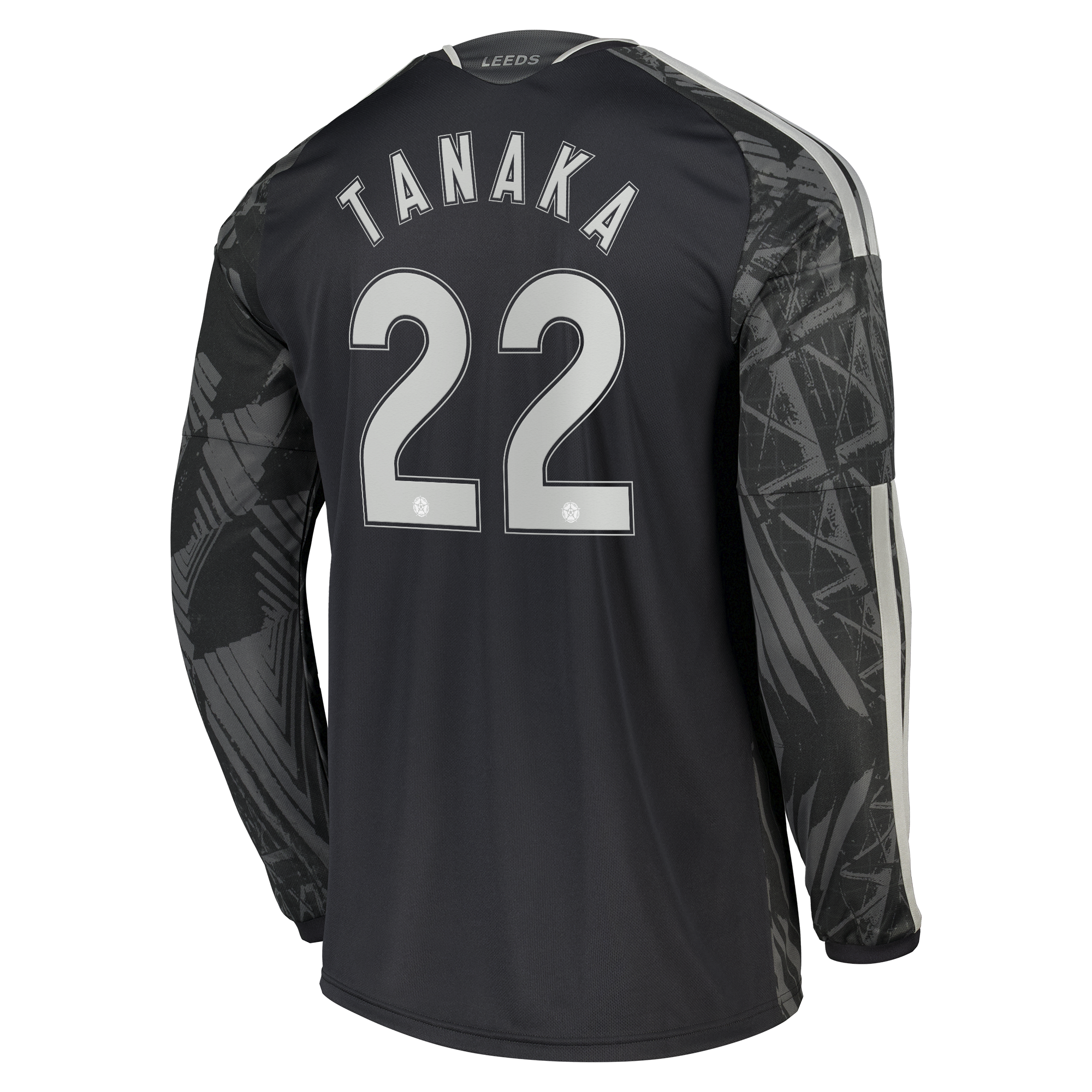 Leeds United adidas Third Shirt 2026-27 - Long Sleeve with Tanaka 22 Cup printing, , rebel_hi-res