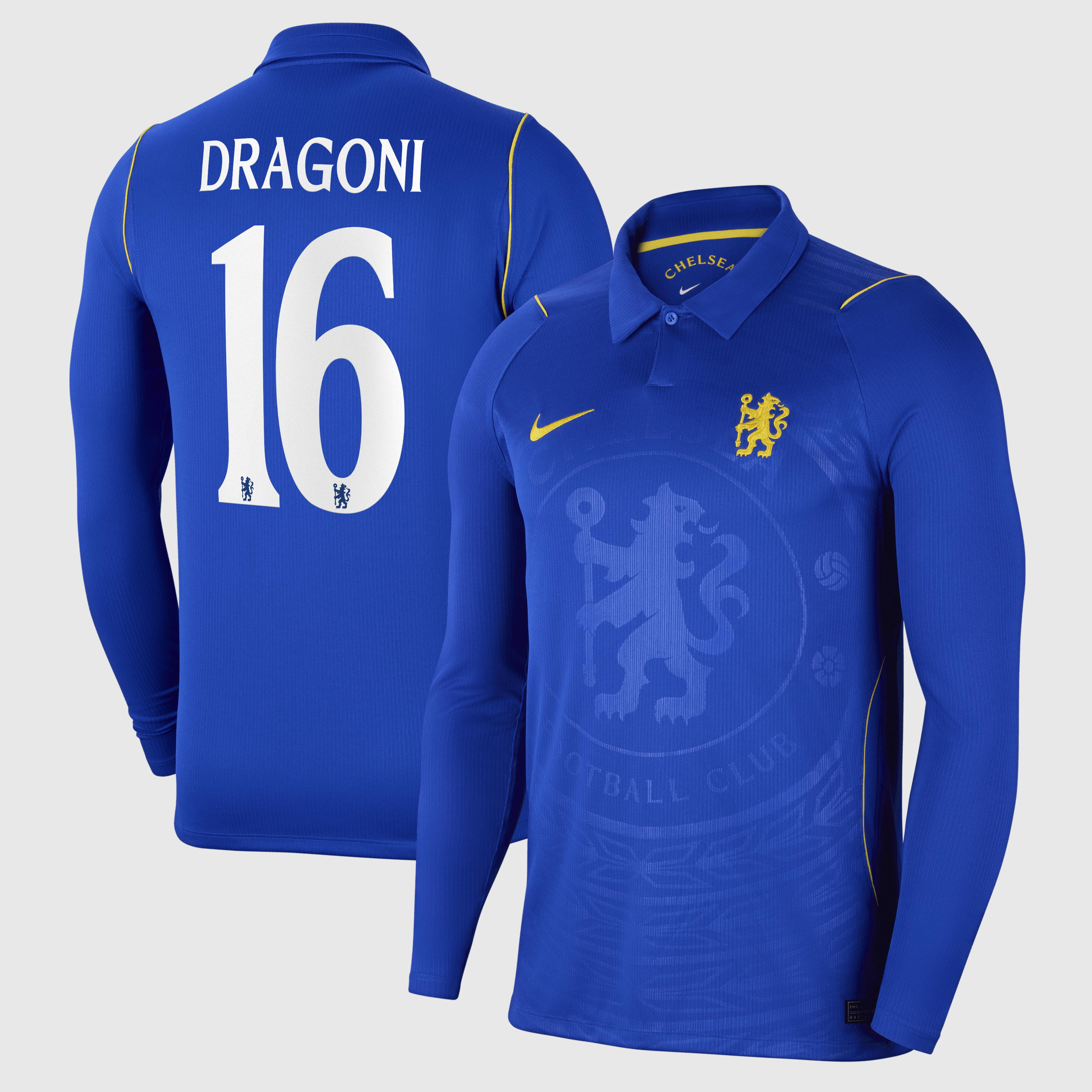 Chelsea Cup Nike Home Stadium Shirt 2026-27 - Long Sleeve with Dragoni 16 printing, , rebel_hi-res