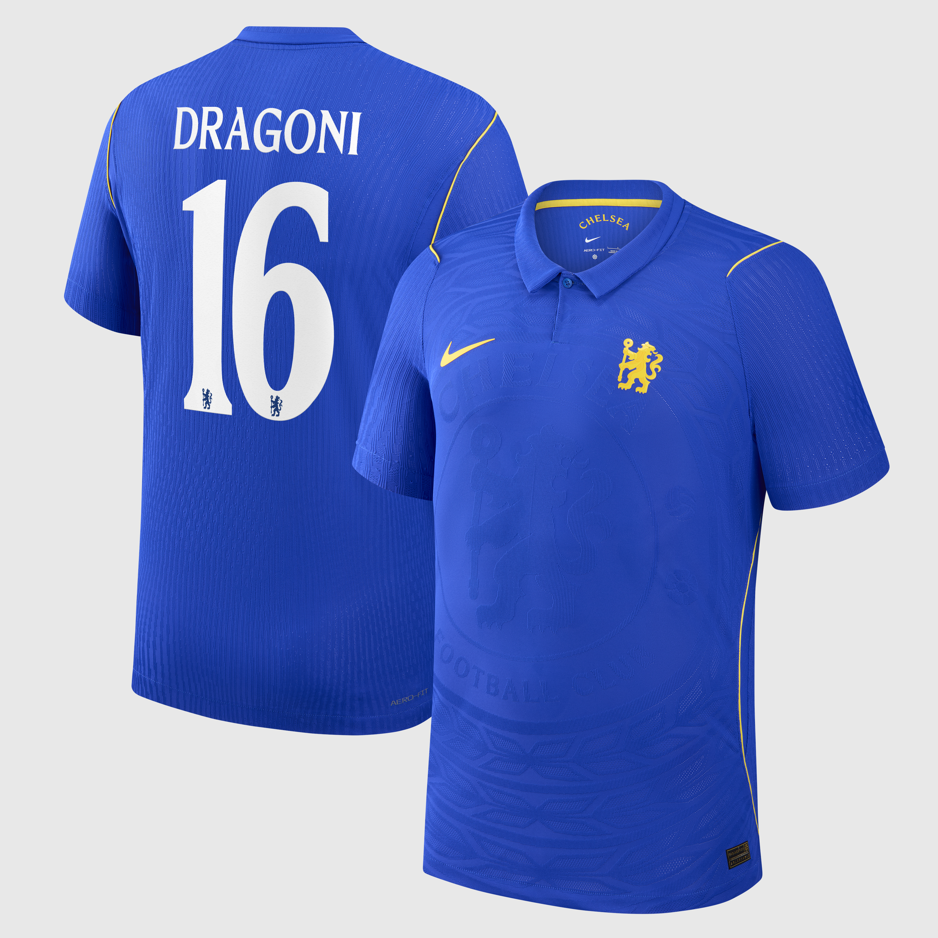 Chelsea Cup Nike Home Aero-FIT Match Shirt 2026-27 with Dragoni 16 printing, , rebel_hi-res