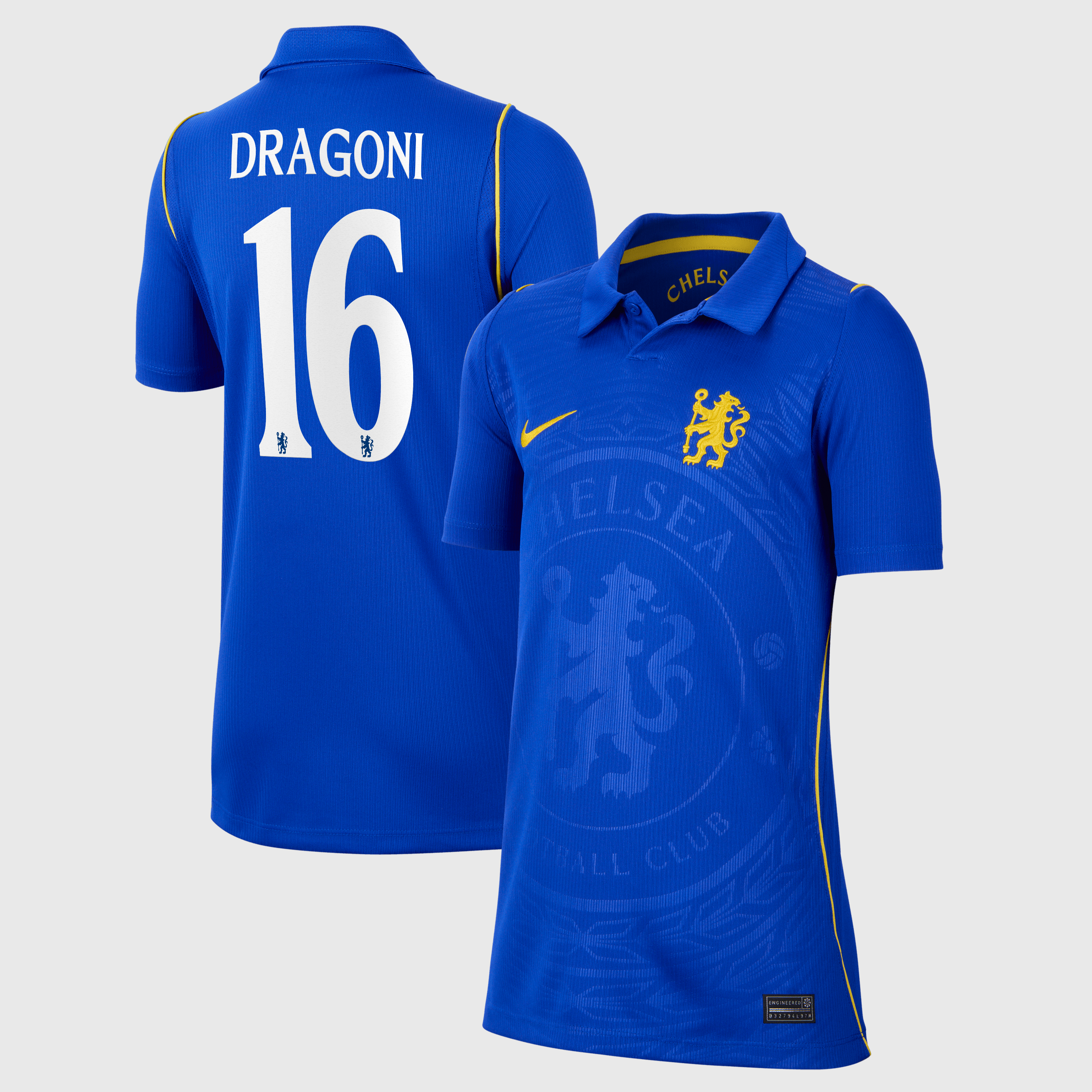 Chelsea Cup Nike Home Stadium Shirt 2026-27 - Kids with Dragoni 16 printing, , rebel_hi-res