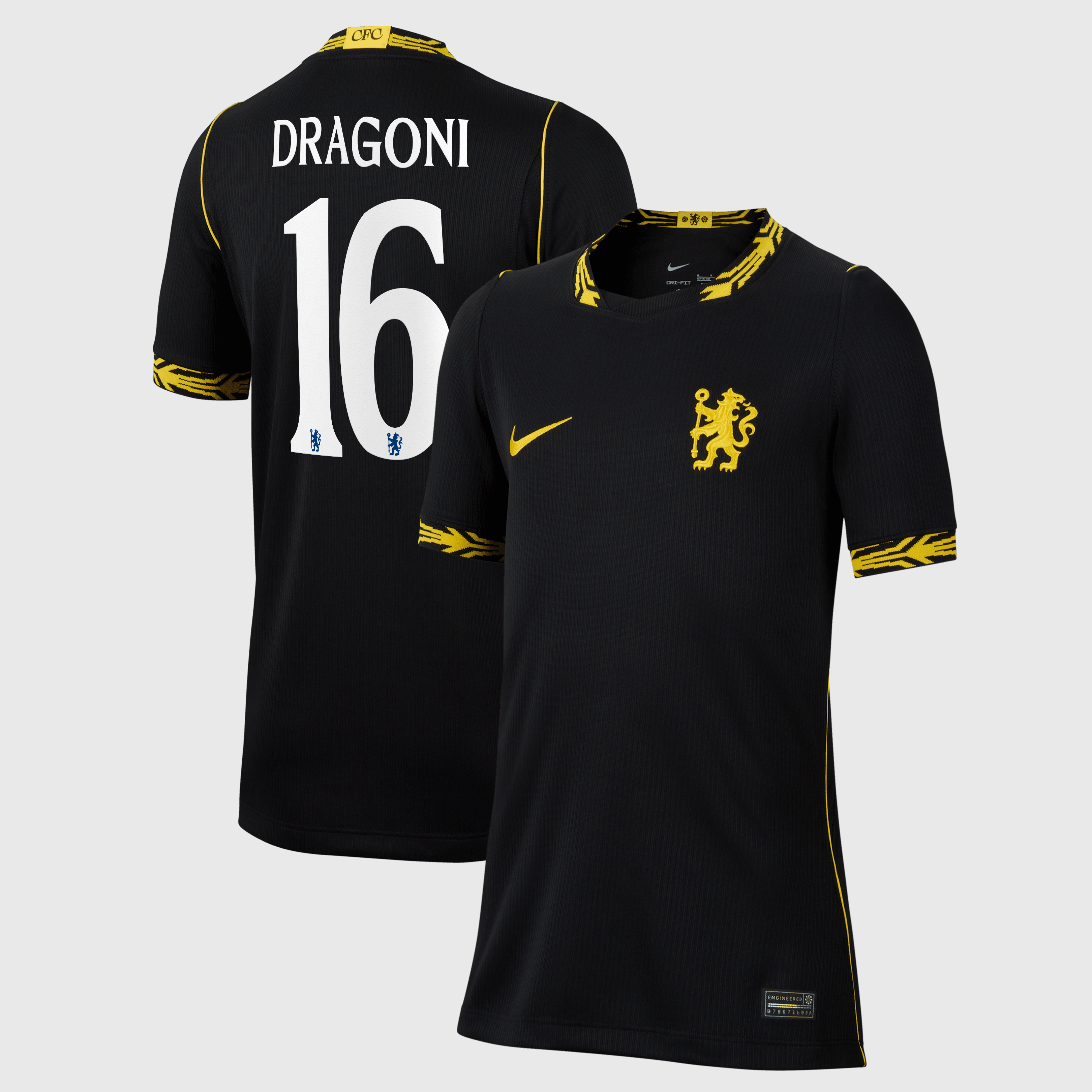 Chelsea Cup Nike Away Stadium Shirt 2026-27 - Kids with Dragoni 16 printing, , rebel_hi-res
