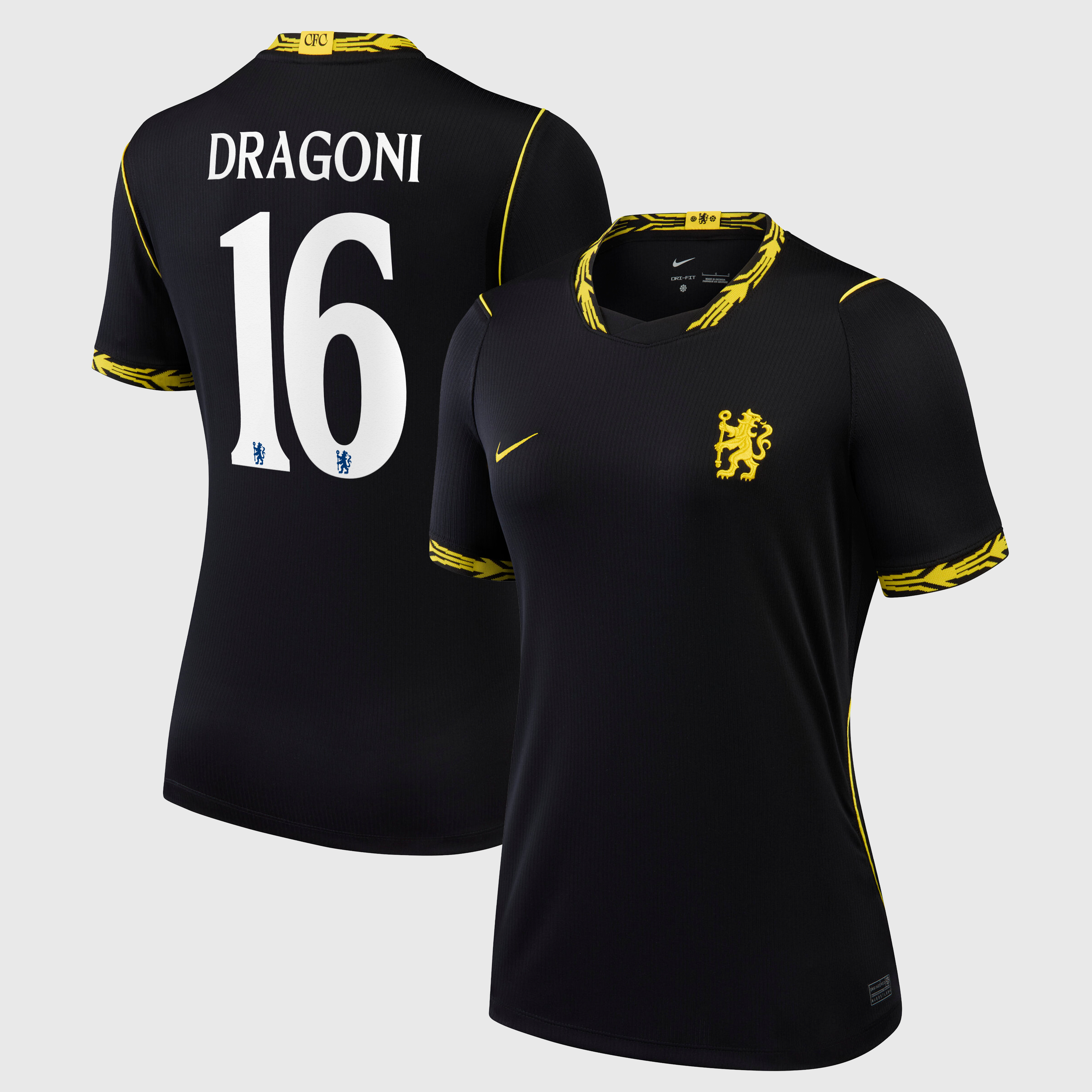 Chelsea Cup Nike Away Stadium Shirt 2026-27 - Womens with Dragoni 16 printing, , rebel_hi-res