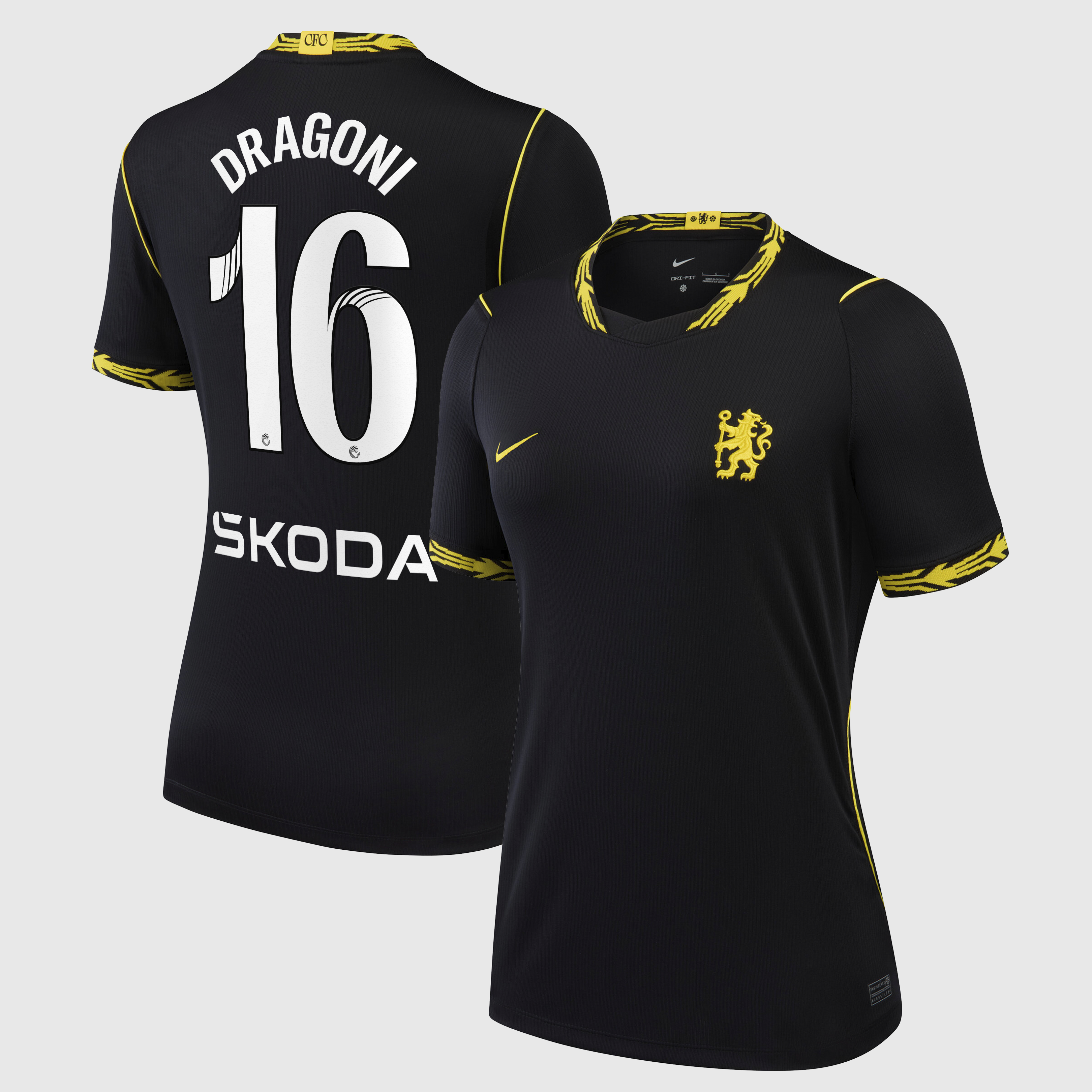 Chelsea WSL Nike Away Stadium Shirt 2026-27 - Womens with Dragoni 16 printing, , rebel_hi-res