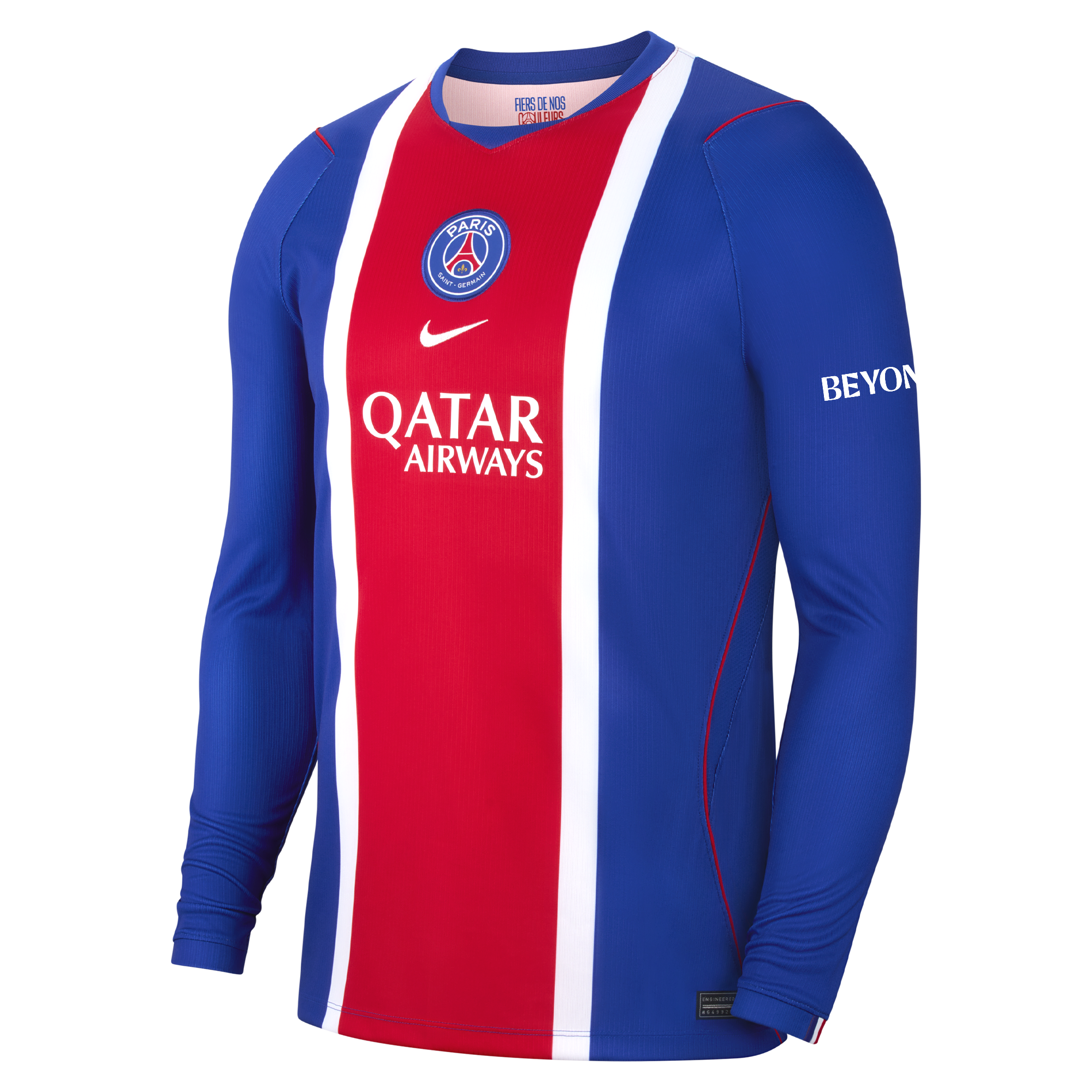 PSG Nike Home Stadium Shirt 2026-27 - Long Sleeve - Kids with Akliouche 11 printing, , rebel_hi-res