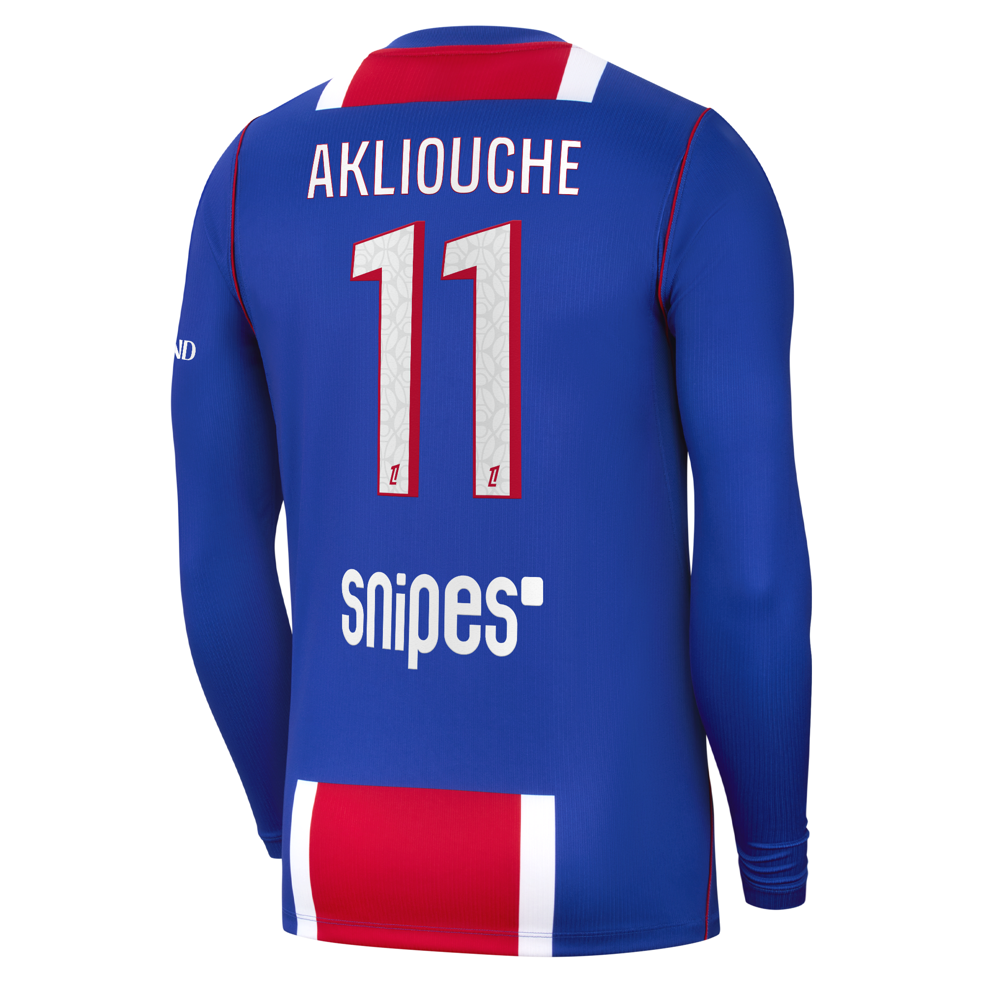 PSG Nike Home Stadium Shirt 2026-27 - Long Sleeve with Akliouche 11 printing, , rebel_hi-res