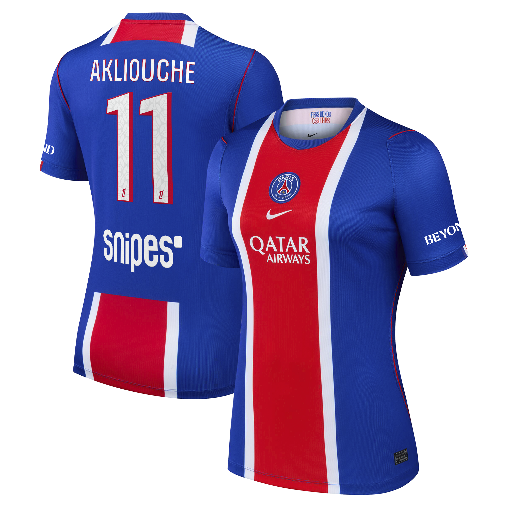 PSG Nike Home Stadium Shirt 2026-27 - Womens with Akliouche 11 printing, , rebel_hi-res