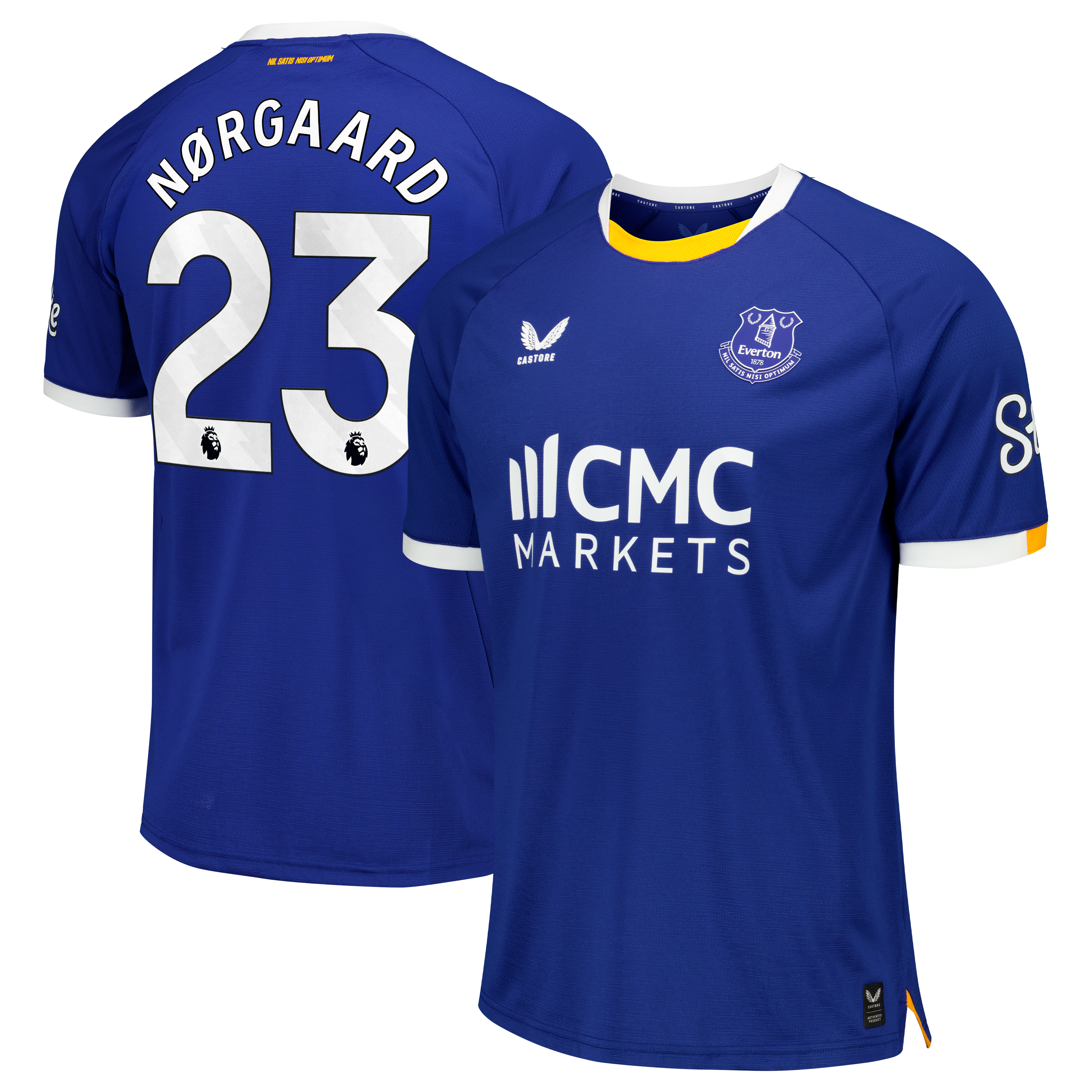Everton Castore Home Pro Shirt 2026-27 with Nørgaard 23 printing