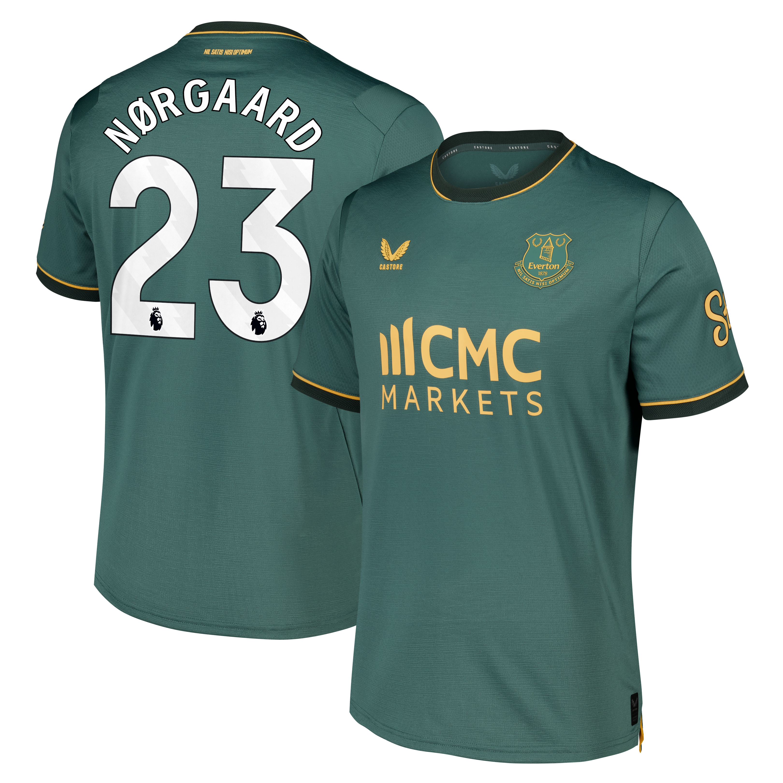 Everton Castore Third Pro Shirt 2026-27 with N&oslash;rgaard 23 printing, , rebel_hi-res