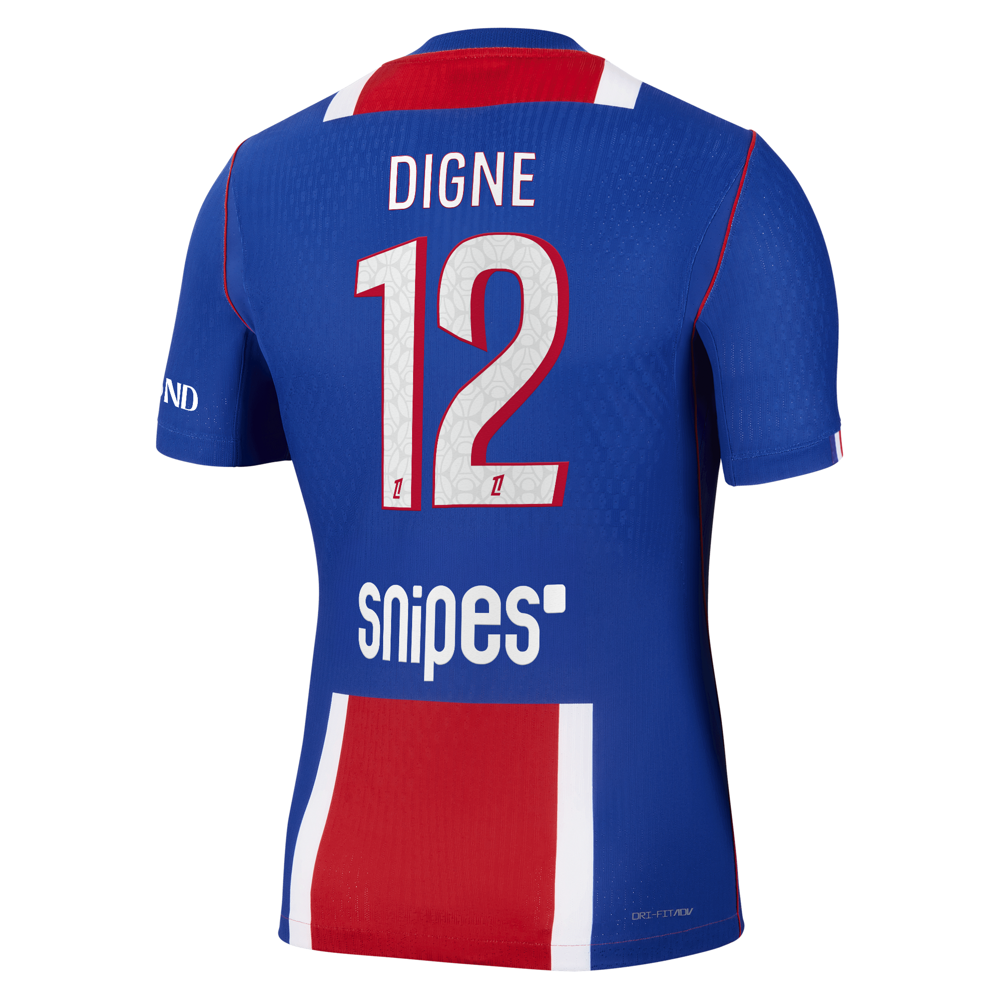 PSG Nike Home Aero-FIT Match Shirt 2026-27 with Digne 12 printing, , rebel_hi-res