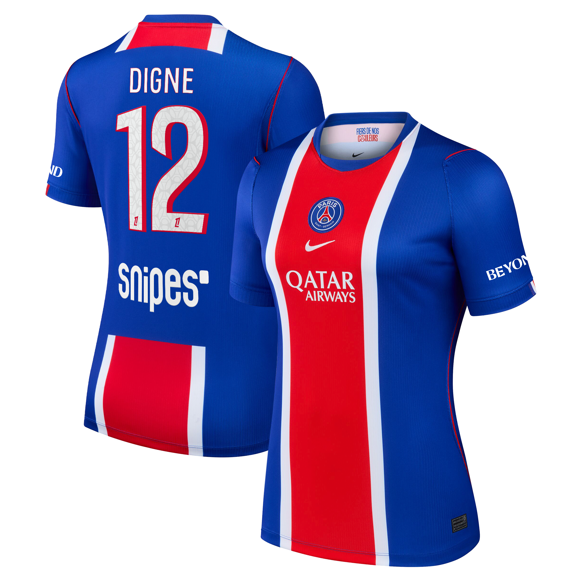 PSG Nike Home Stadium Shirt 2026-27 - Womens with Digne 12 printing