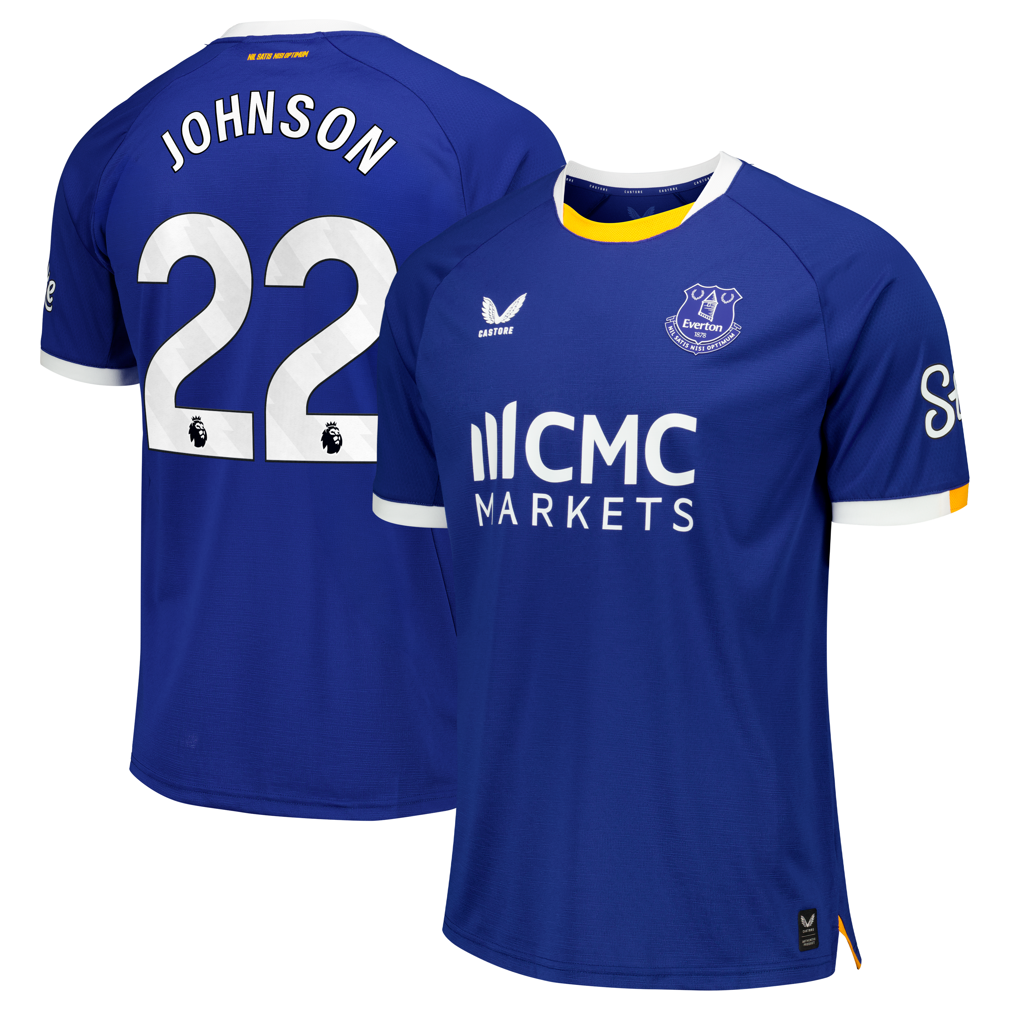 Everton Castore Home Pro Shirt 2026-27 with Johnson 22 printing