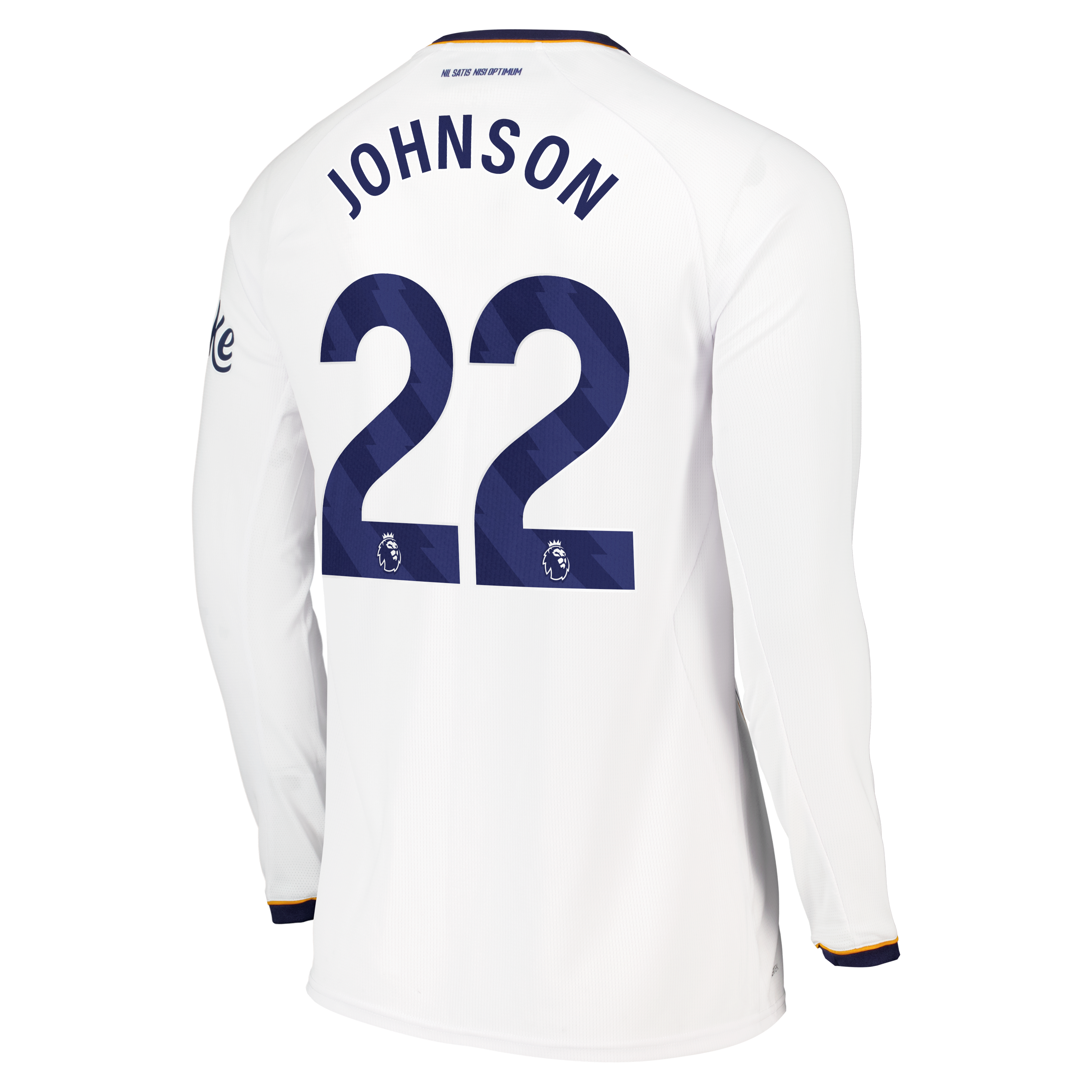 Everton Castore Away Replica Shirt 2026-27 - Long Sleeve with Johnson 22 printing, , rebel_hi-res