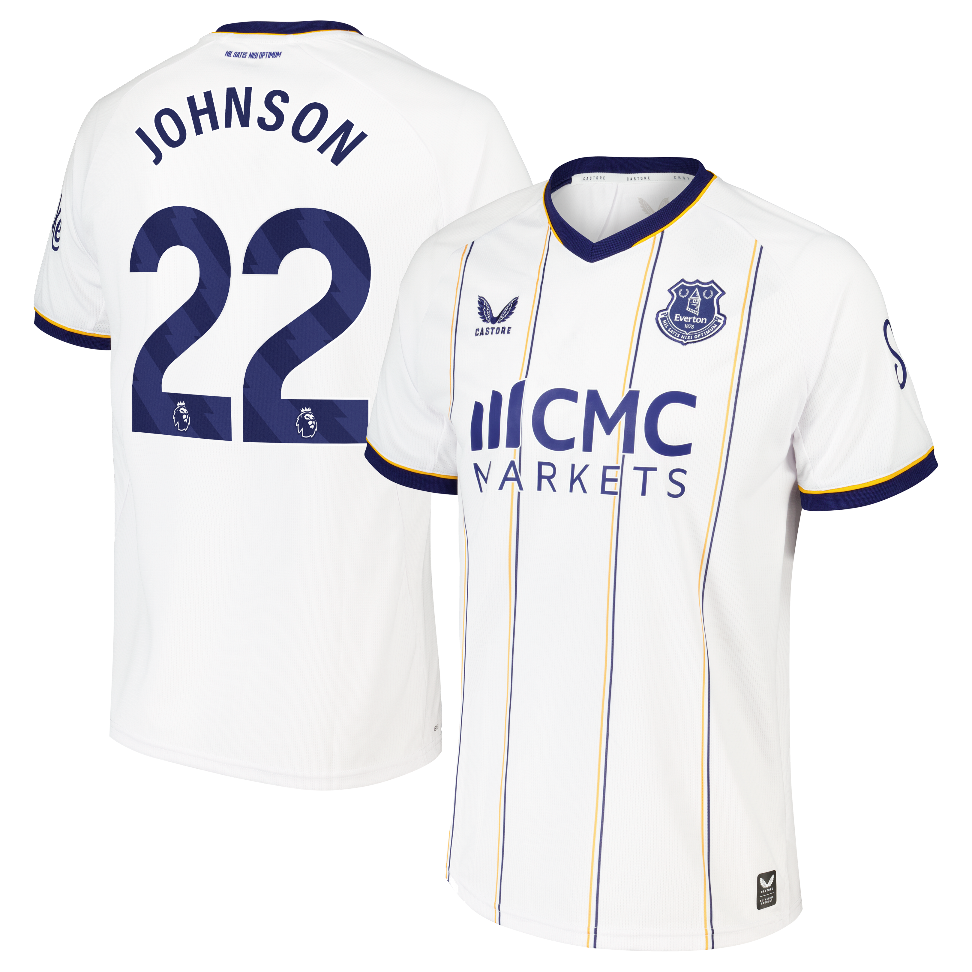 Everton Castore Away Replica Shirt 2026-27 with Johnson 22 printing, , rebel_hi-res