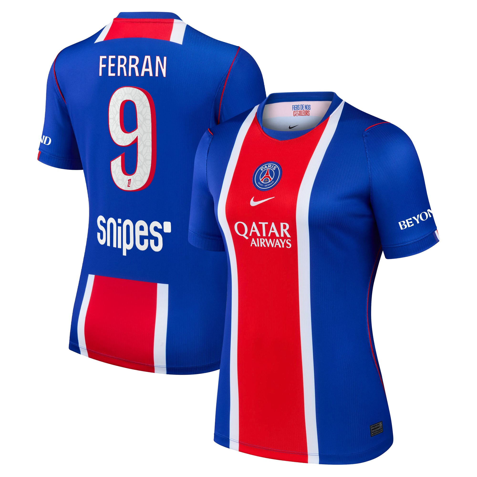 PSG Nike Home Stadium Shirt 2026-27 - Womens with Ferran 9 printing
