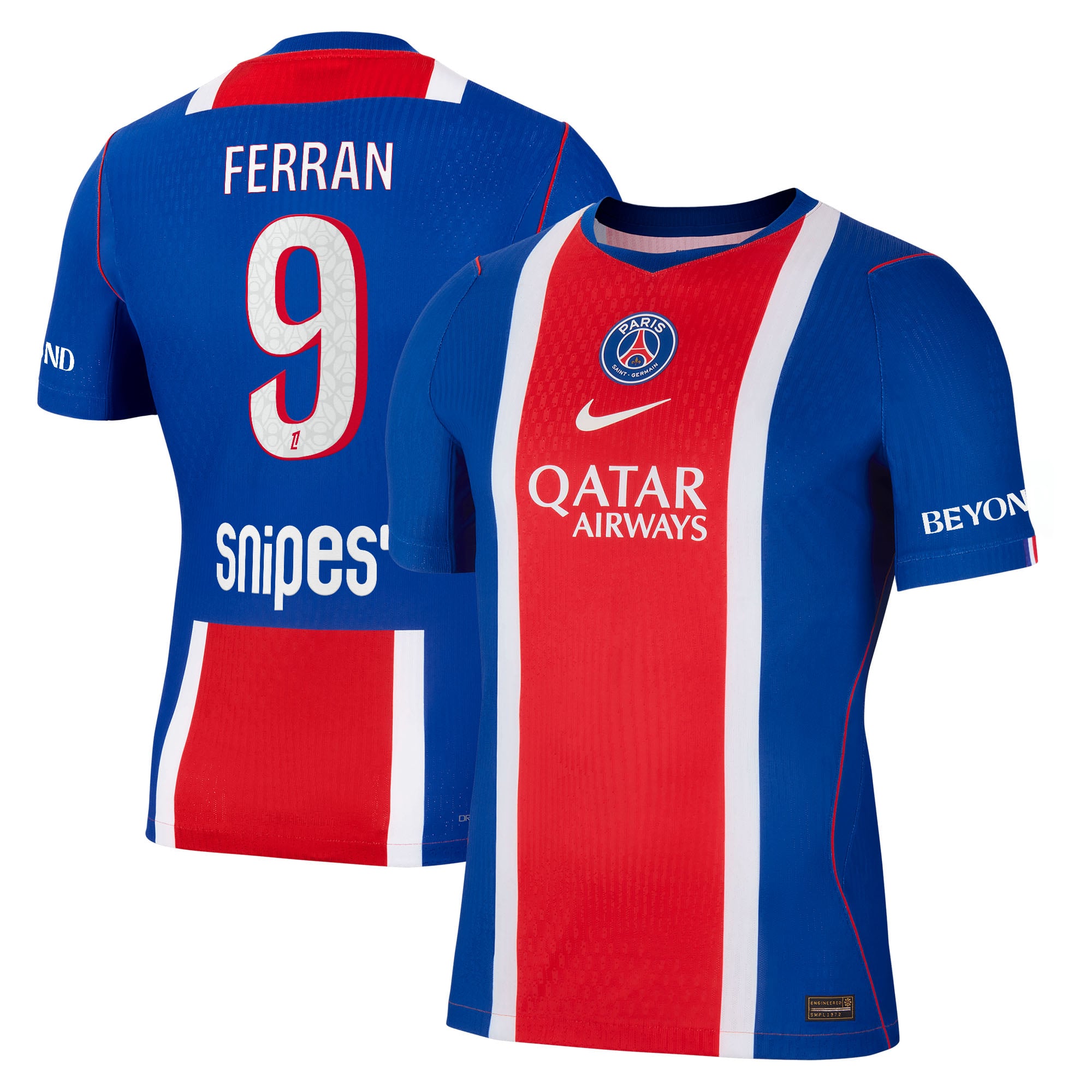 PSG Nike Home Aero-FIT Match Shirt 2026-27 with Ferran 9 printing, , rebel_hi-res